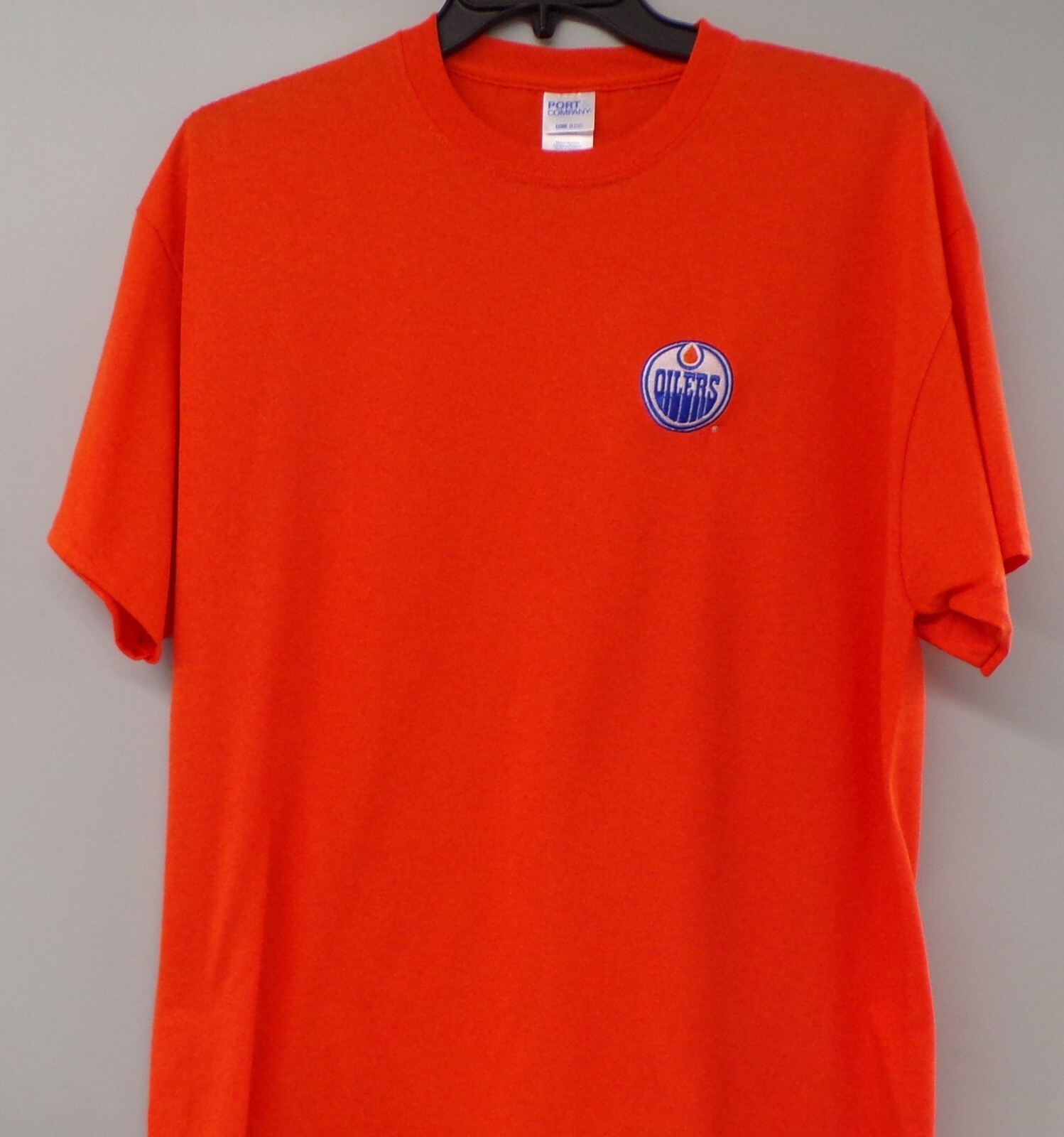 Edmonton Oilers NHL Hockey Logo Embroidered Adult T-Shirt S-6XL, LT-4XLT New
