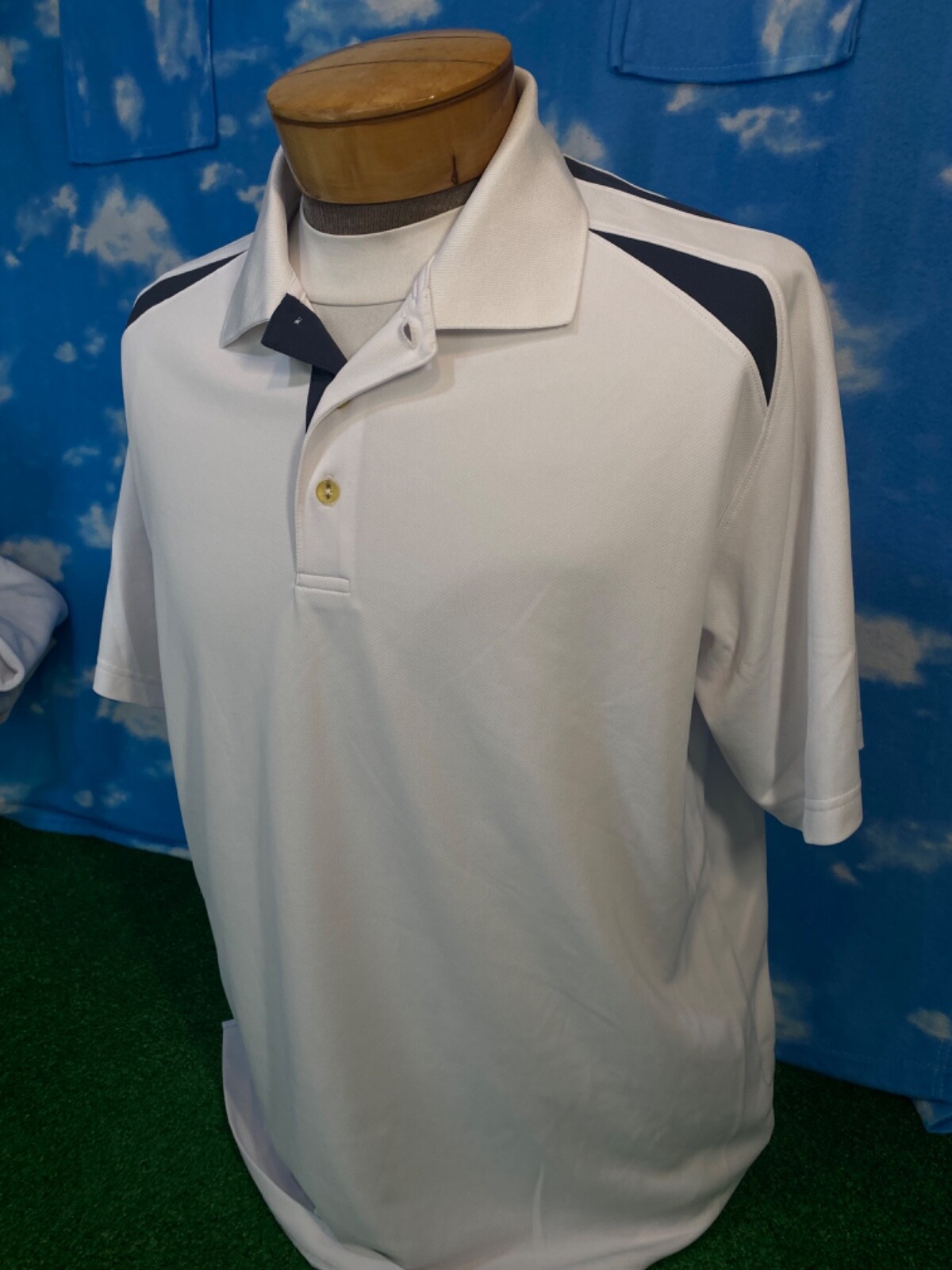 Slazenger Golf Polo Shirt Tennis Large white C39