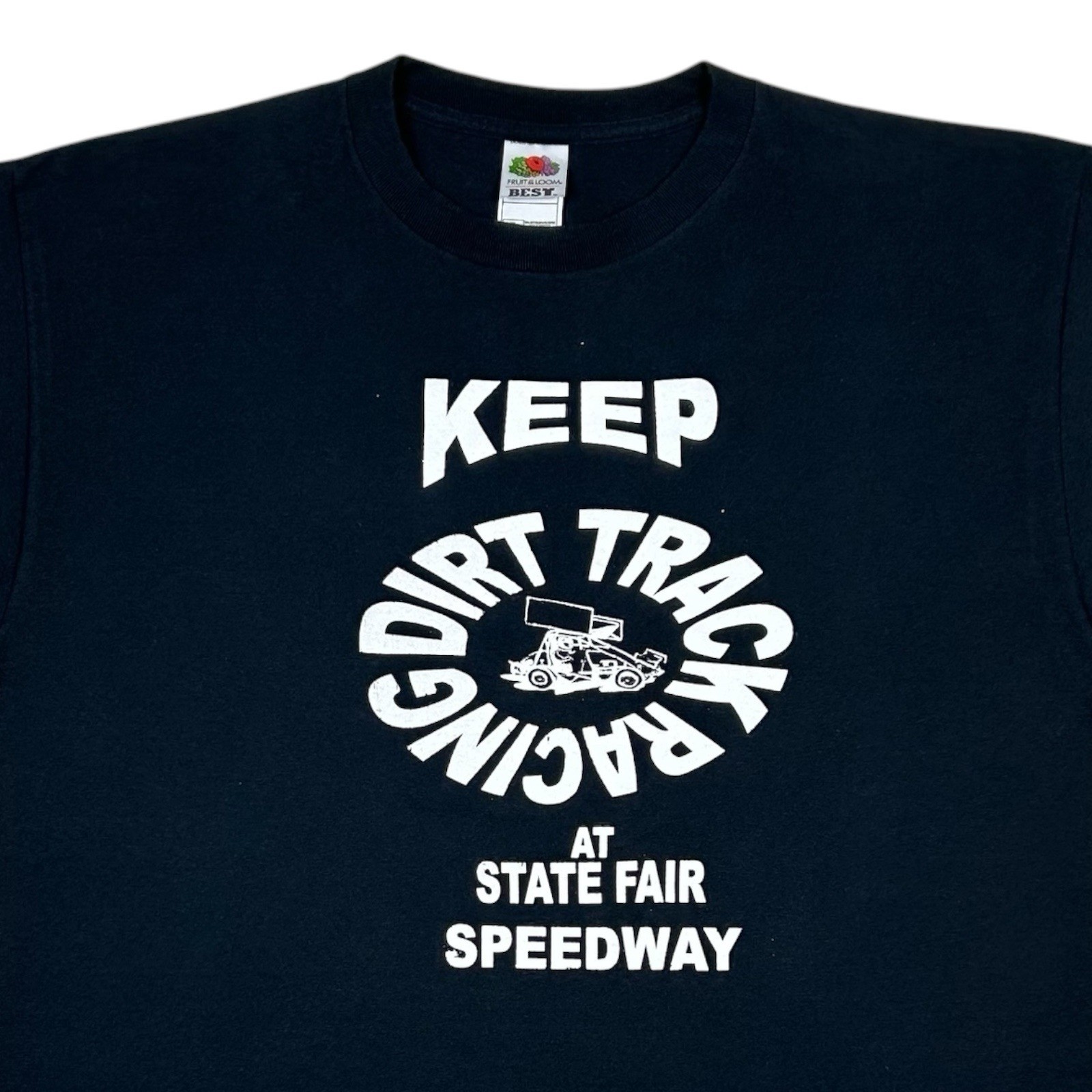 Vintage State Fair Speedway T Shirt Oklahoma Sprint Car Dirt Track Racing XL 90s