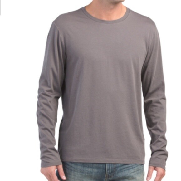 M023 NWT VINCE CREWNECK LONG SLEEVE COTTON MEN TEE SHIRT SIZE S,M,L,XL,XXL $65