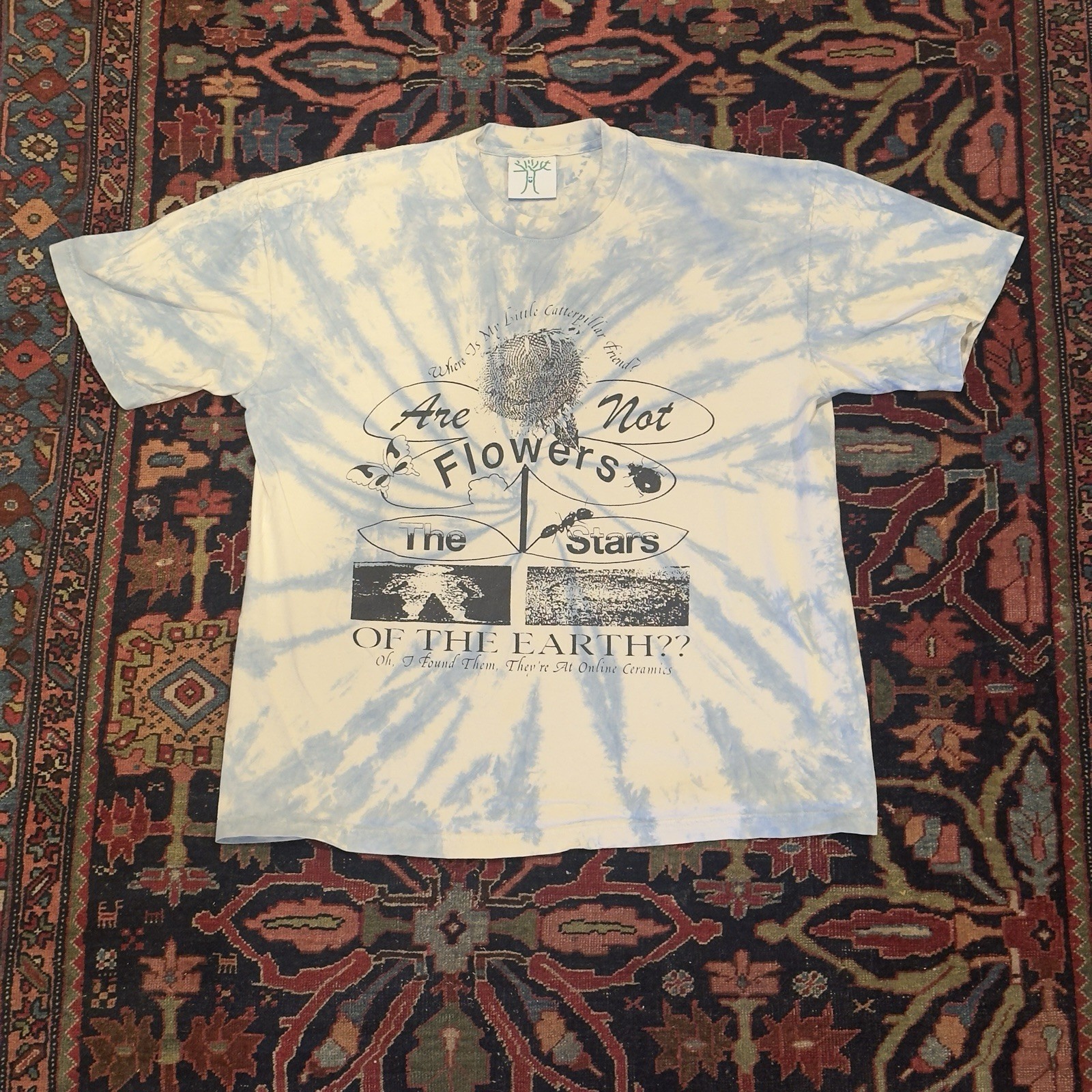 Online Ceramics Stars of the Earth Hand-Dyed Tee XL Are We Not Flowers Pre-Owned