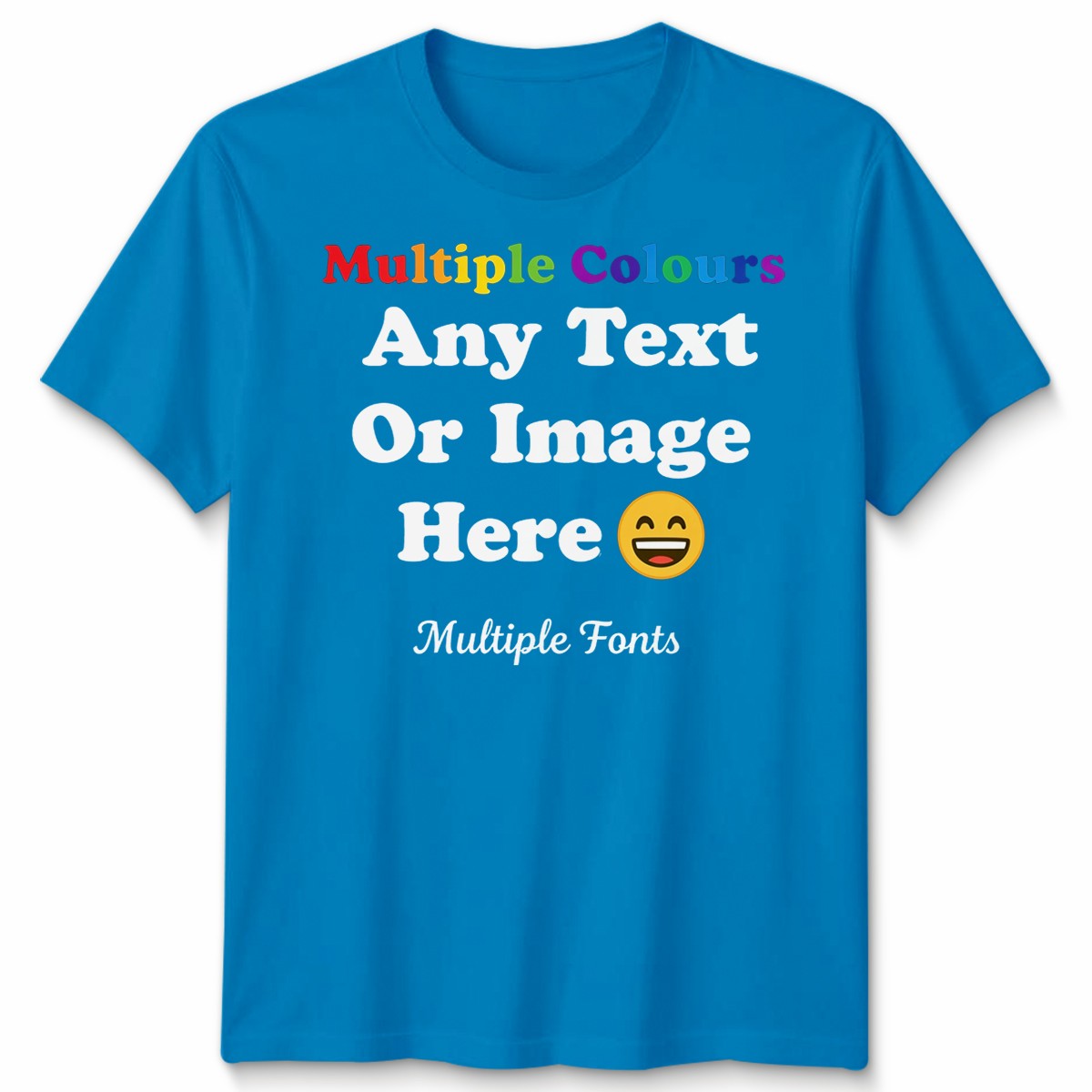 Personalised Unisex Tshirts Uk Customise With Any Text And Photo Longlasting