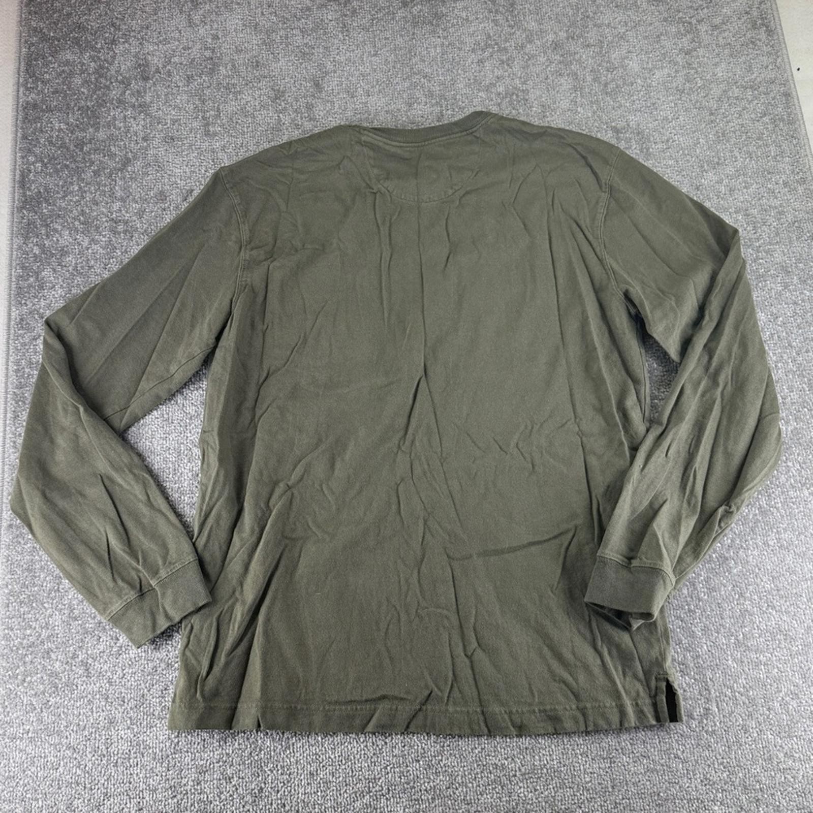 Duluth Long Sleeve Green Longtail T Shirt Untucked Length Standard Fit Mens M