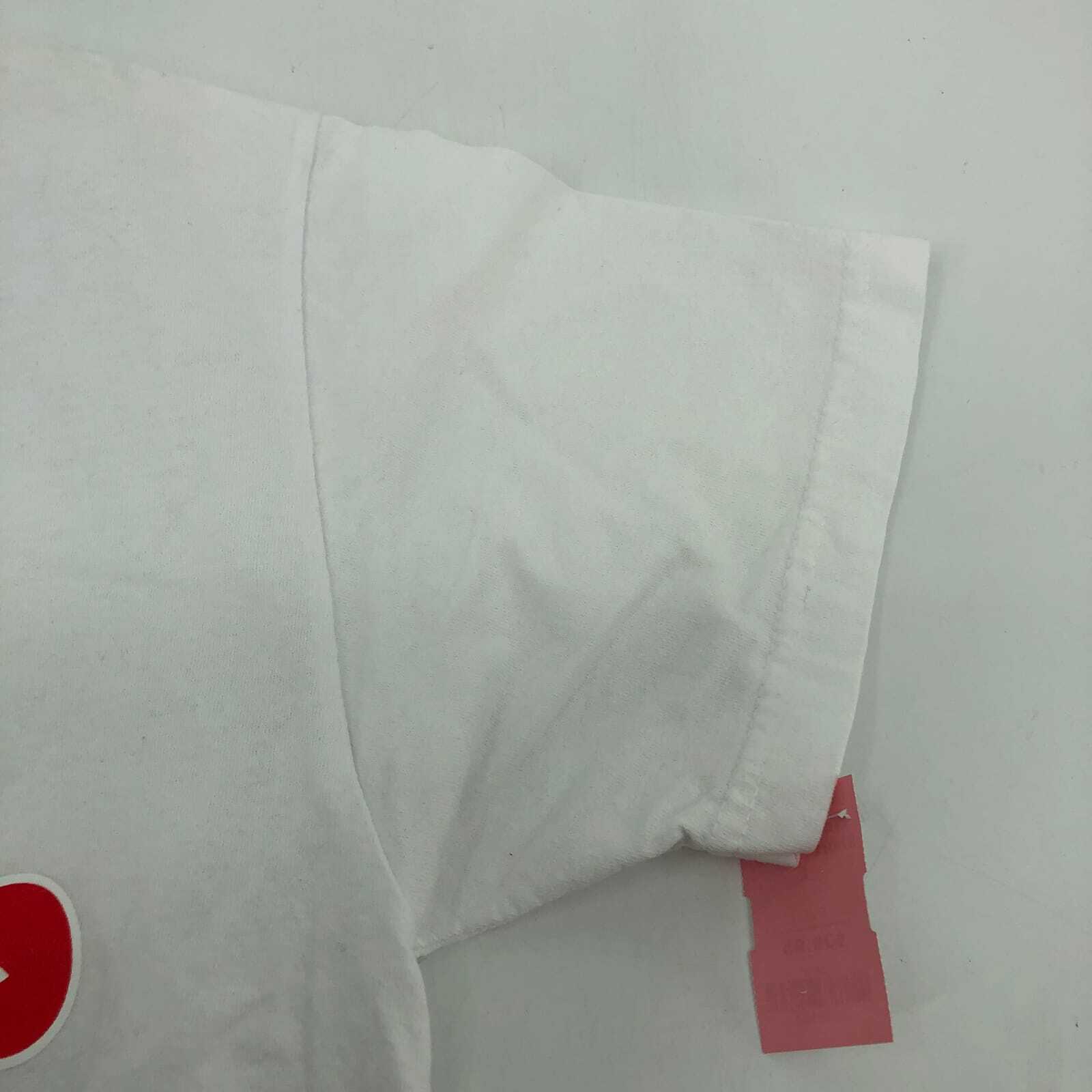 Vibrant White & Red Cotton Basic T-Shirt | Ideal for Any Occasion