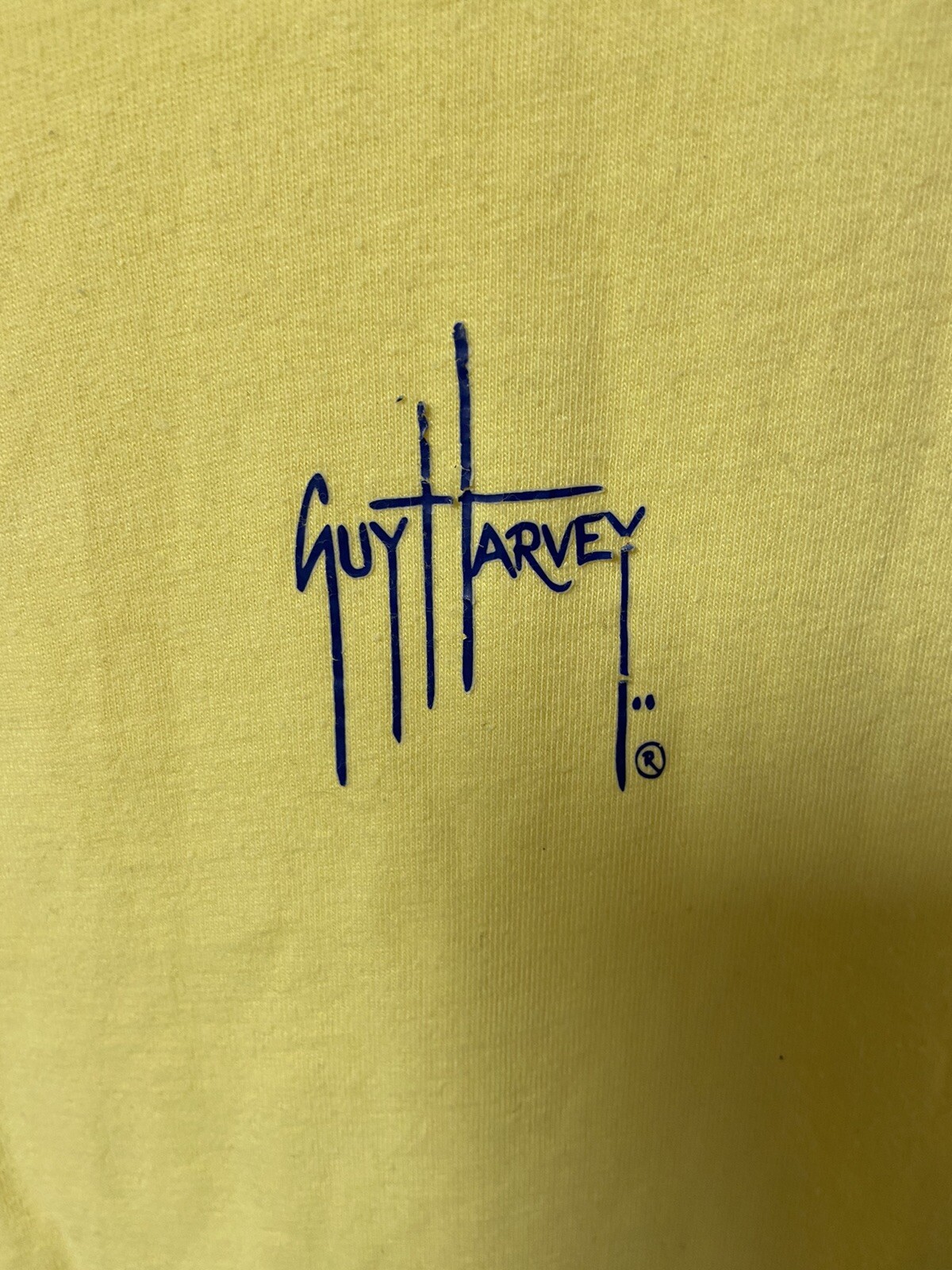 Guy Harvey Shirt Adult Extra Large Yellow Fishing Fisherman Outdoors