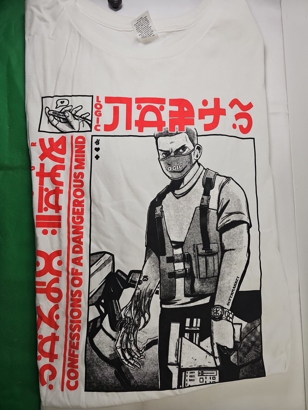 Logic Confessions Of A Dangerous Mind Shirt Pacific Size XL.