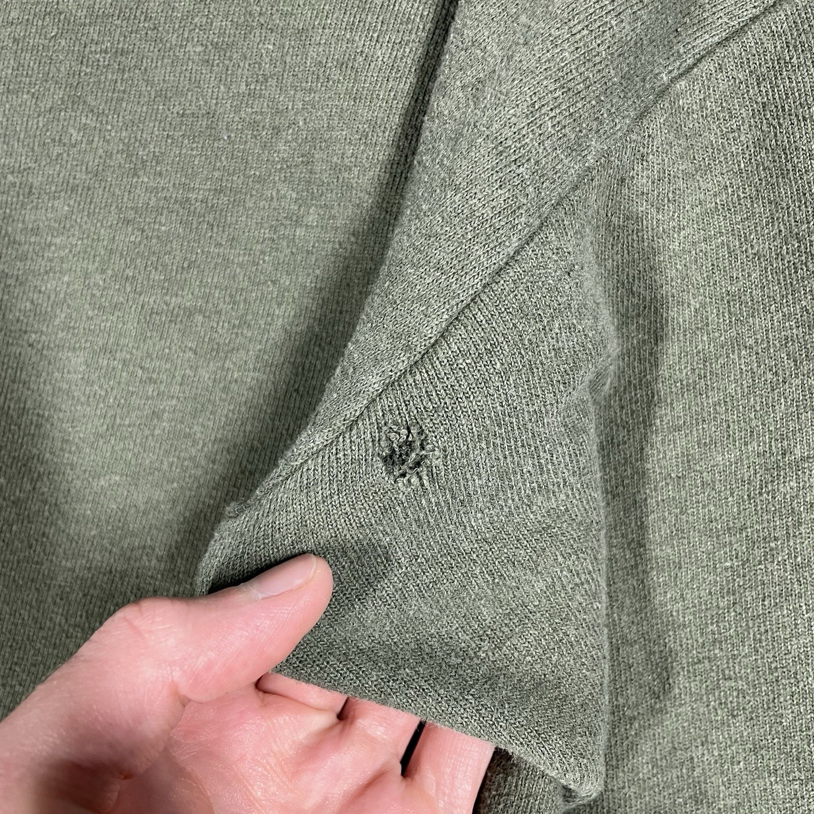 VINTAGE German Bundeswehr Sweatshirt Undershirt Size Small Army Military Green
