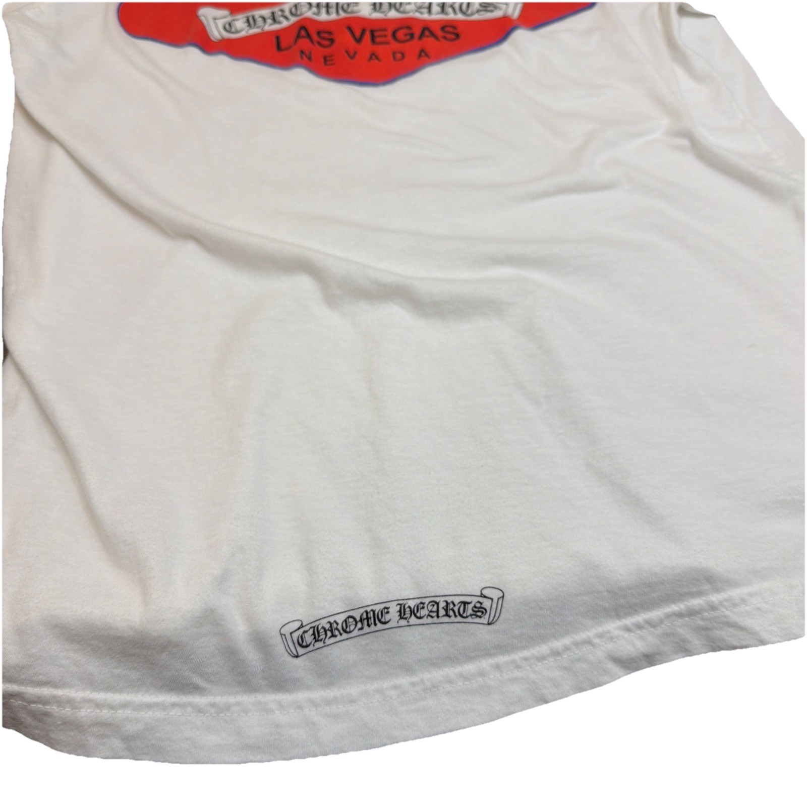 Chrome Hearts White ‘Welcome To Fabulous Las Vegas’ T-Shirt Size Medium