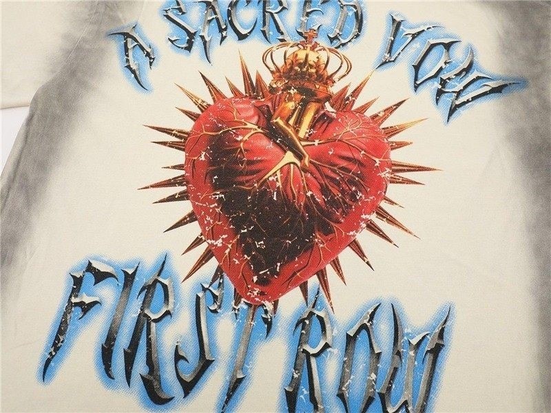 First Row offers vintage washed and beaded t-shirts in a relaxed and casual