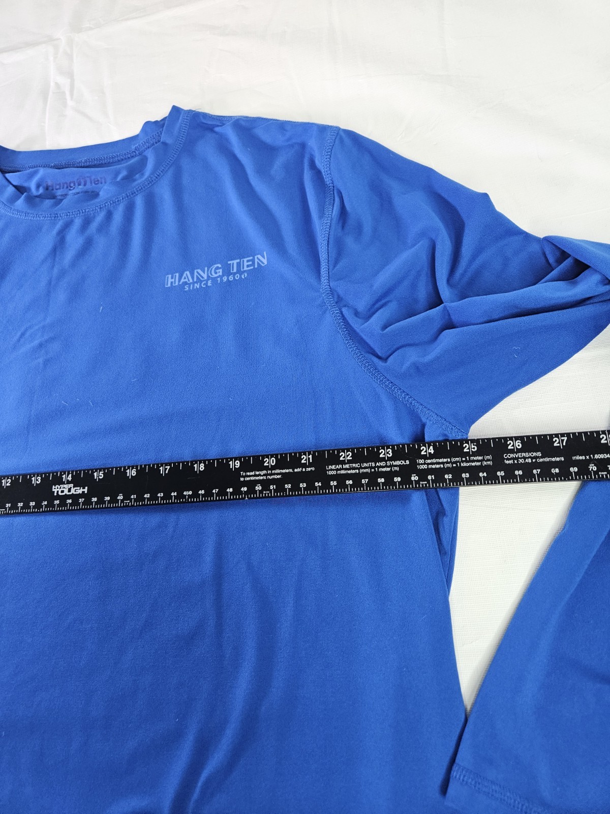 Hang Ten UPF 50+ T Shirt Men XXL Blue Graphic Quick Dry Lightweight Stretch
