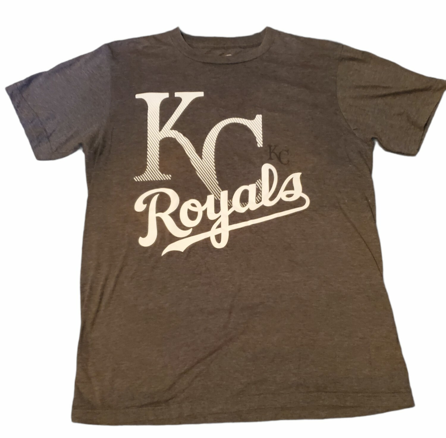 KC Royals T Shirt MLB Genuine Merchandise Ring Spun Soft Mens Sz M Gray