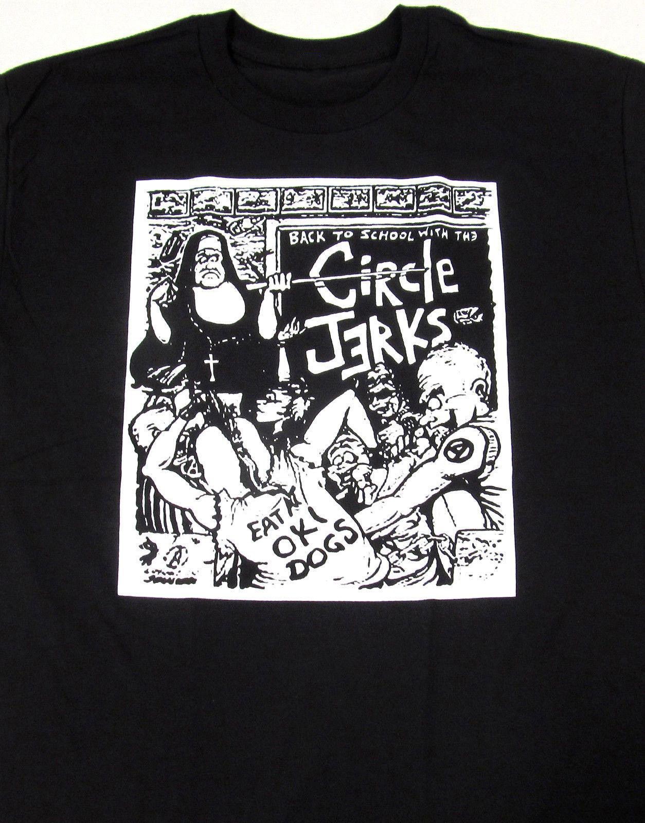 VTG Back To School With the Circle Jerks Shirt Classic Black Unisex S-4XL