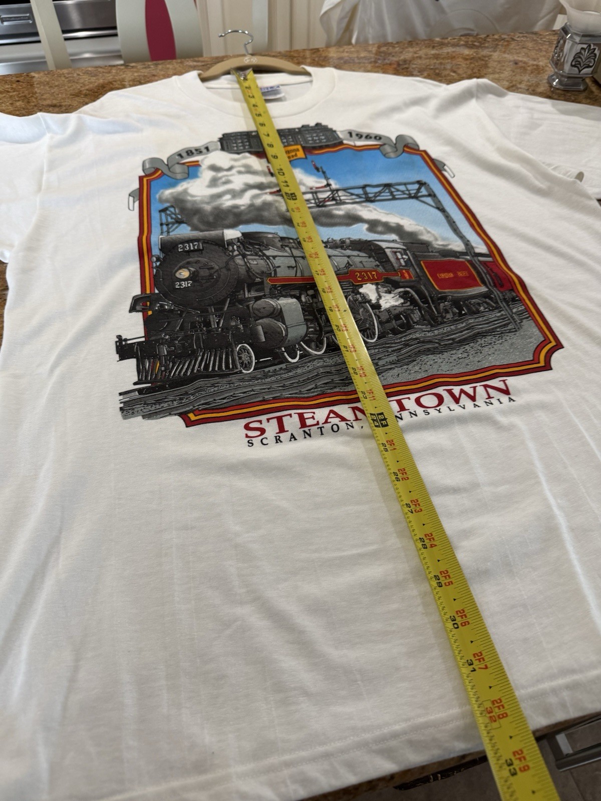 Vintage 1990s T-Shirt Steamtown PA Canadian Pacific Steam Train #2317 New