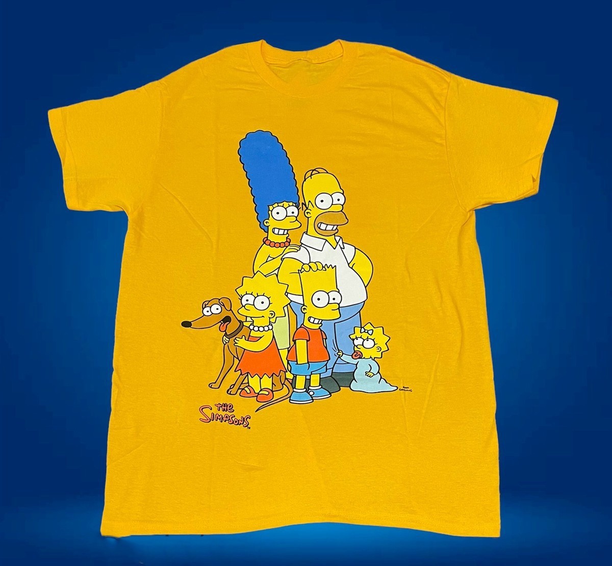 The Simpsons Family Cotton Yellow All Size T Shirt For Men TR472