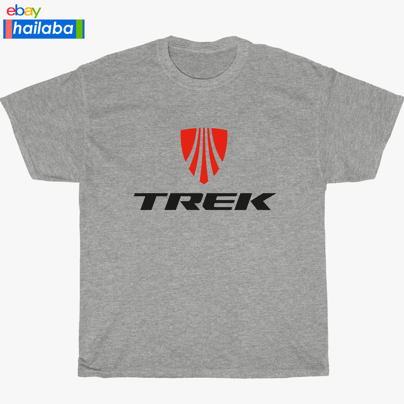 New TREK BICYCLE Bike Logo Black/Navy/Sport Grey/White Men’s T-Shirt S-5XL