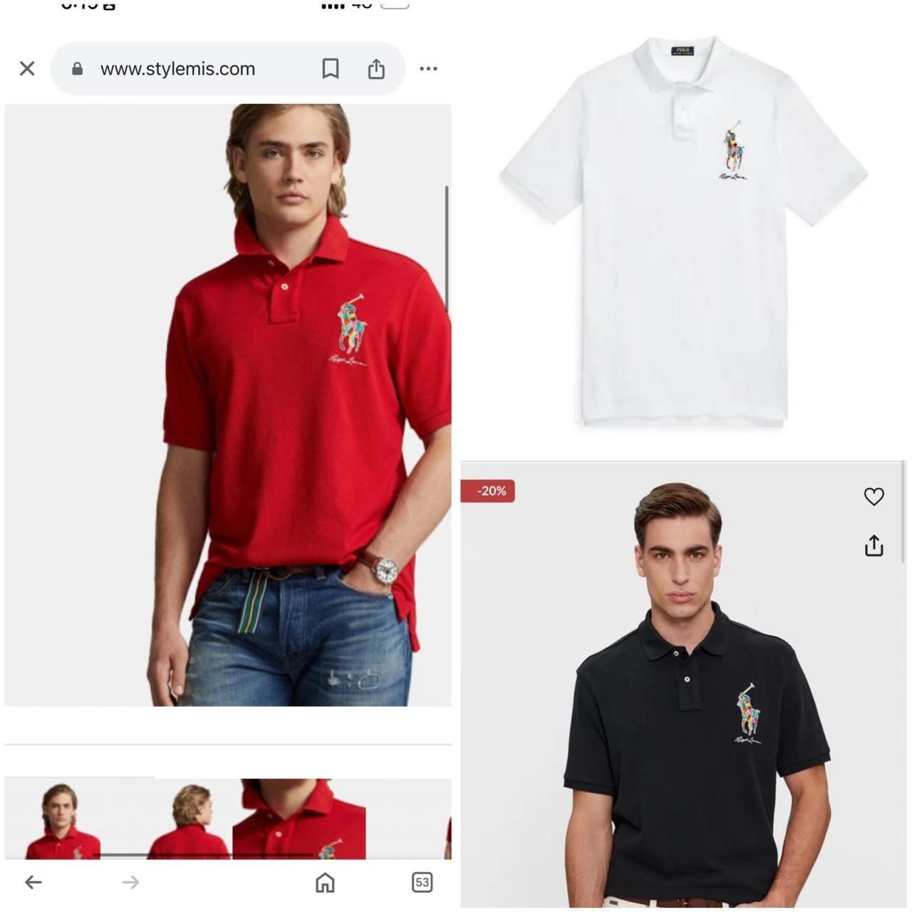 Polo Ralph Lauren Custom Fit Big Pony Mesh Polo Cotton Tshirts Navy color Medium