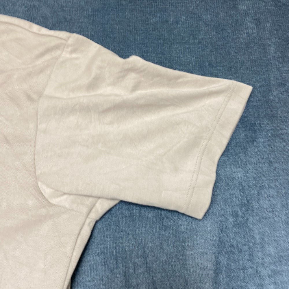 Uniqlo T Shirt Mens XL Beige Crew Neck Comfort Everyday Wear Summer Casual Tee