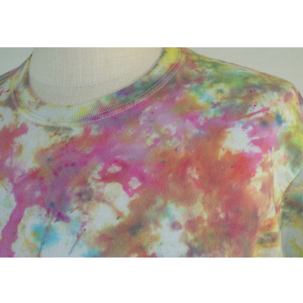 Retro Gildan tie dye shirt adult Men’s medium white short sleeve