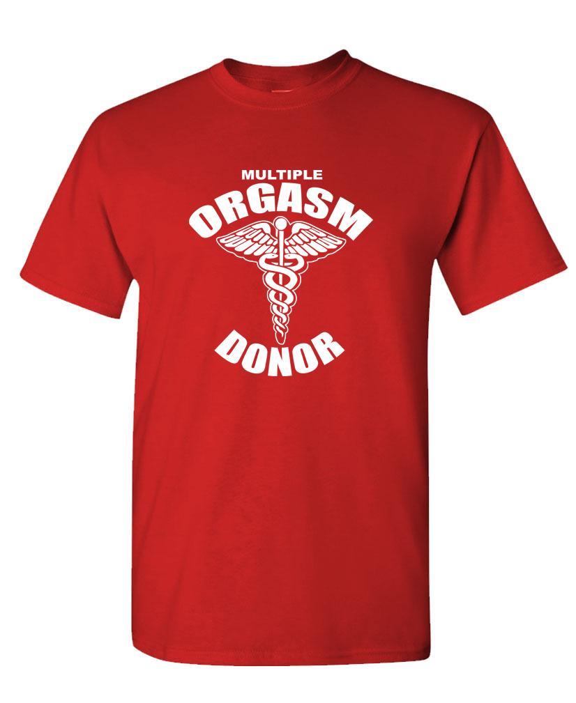 MULTIPLE ORGASM DONOR – Unisex Cotton T-Shirt Tee Shirt