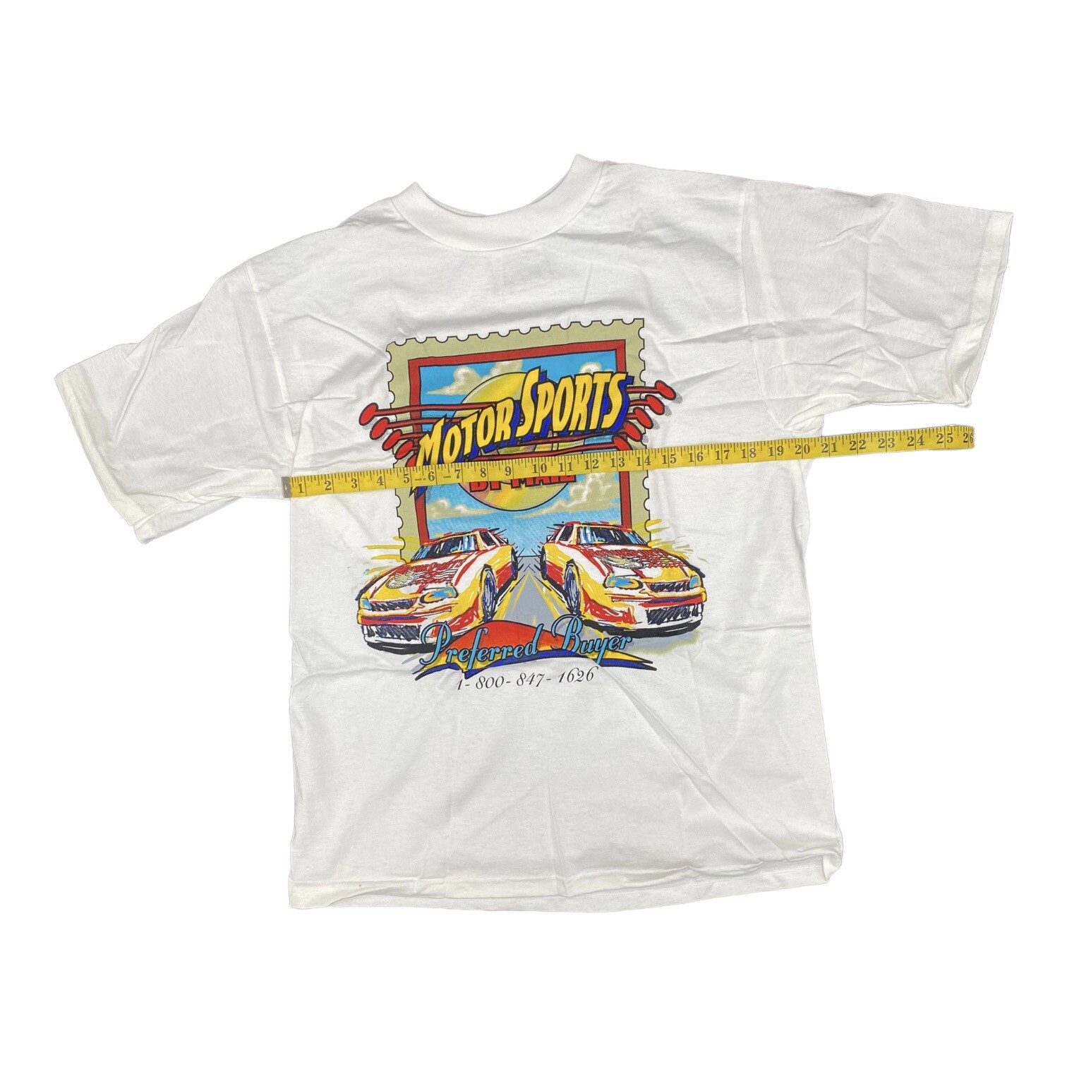 Vintage Motor Sports by Mail T-Shirt NOS Men’s L Preferred Buyer Chase Auth