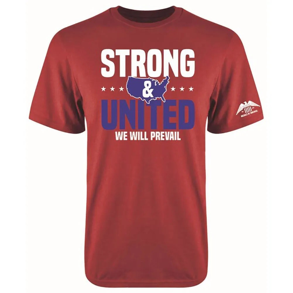 STRONG & UNITED-NEXT LEVEL APPAREL 100% COTTON S-SLEEVE MILITARY/VET T-SHIRT XL