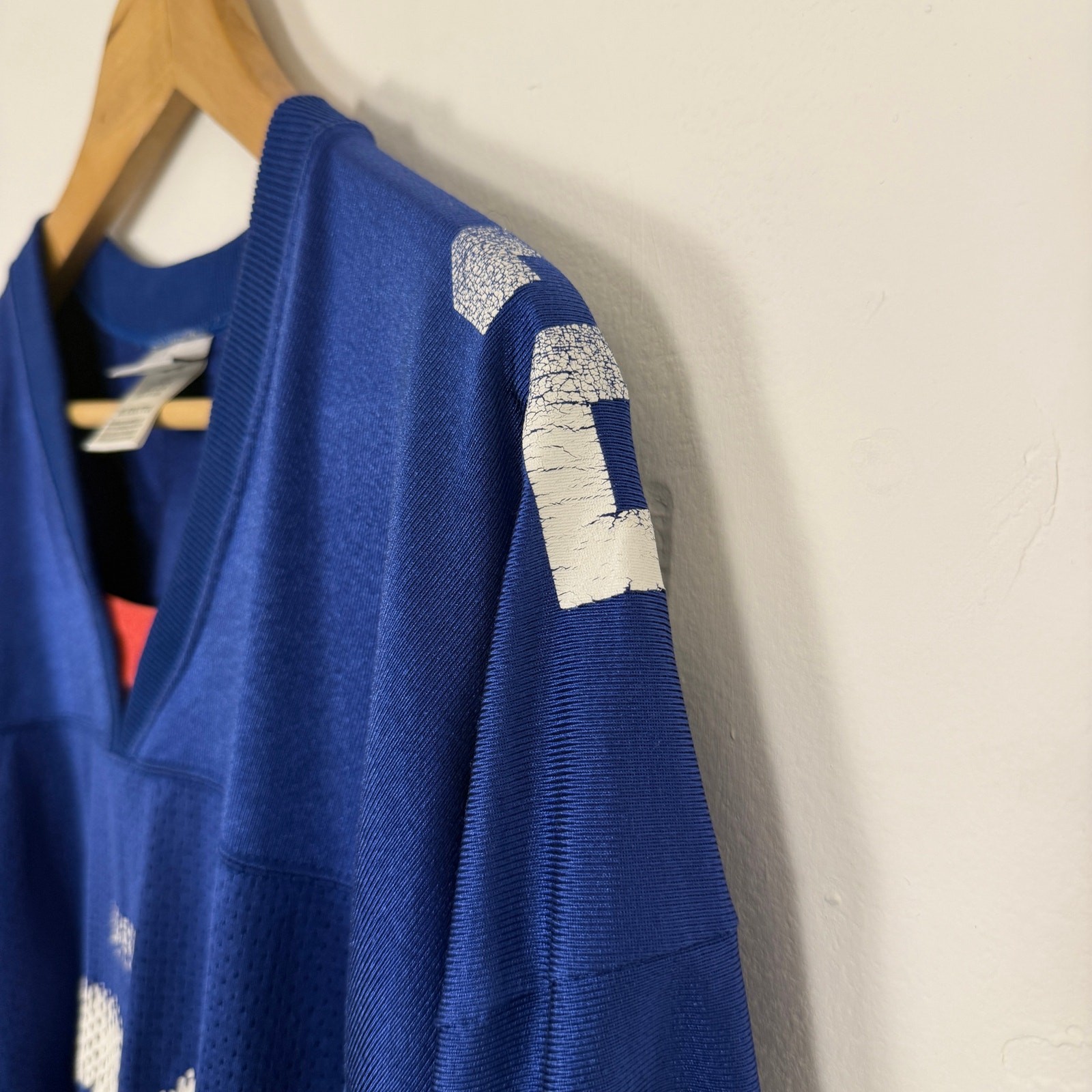 Vintage Y2K New York Giants NYC Tiki Barber NFL Football Sports Jersey XXL Blue