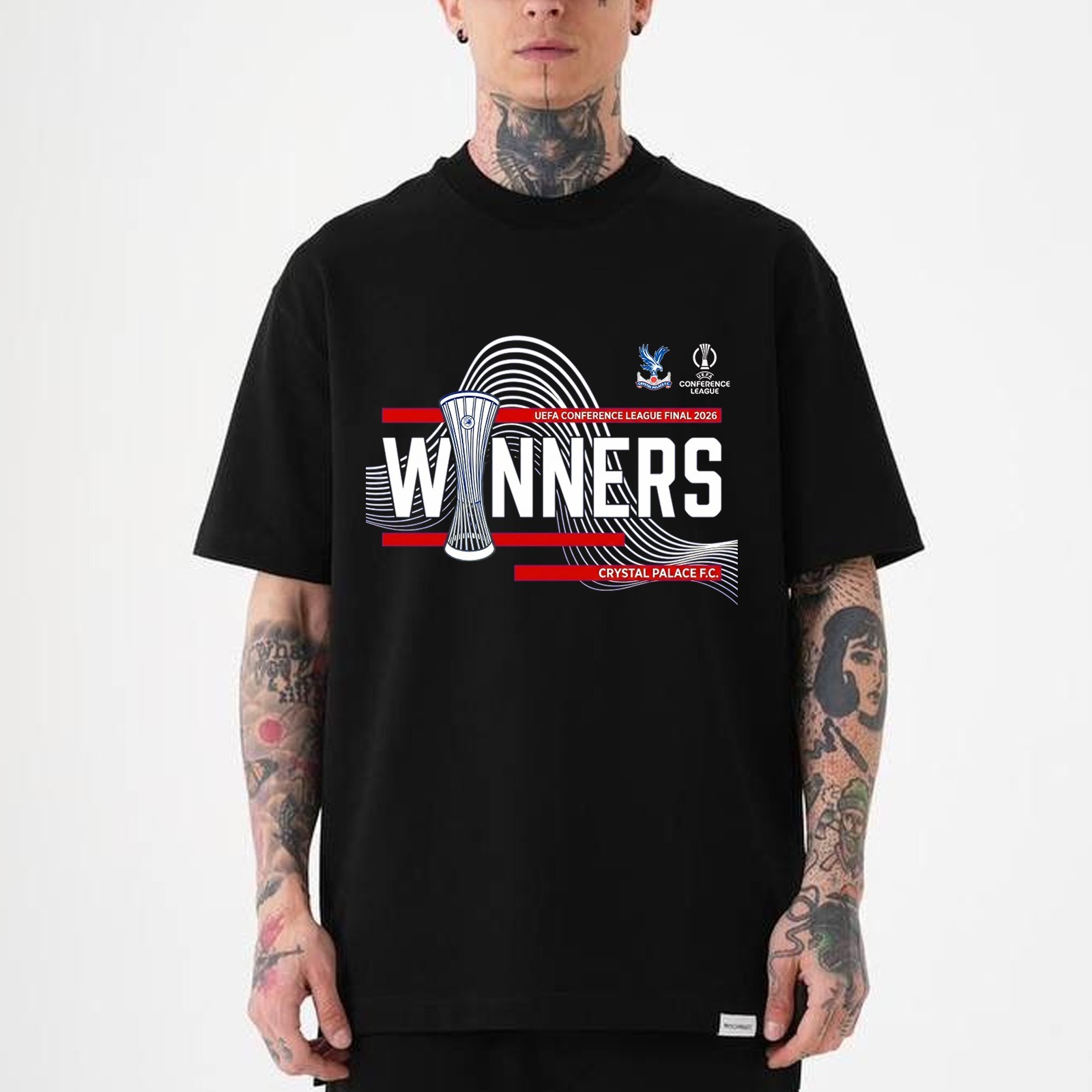 Crystal Palace UEFA Conference League Champions 2026 Shirt – Size S to 5XL, V01