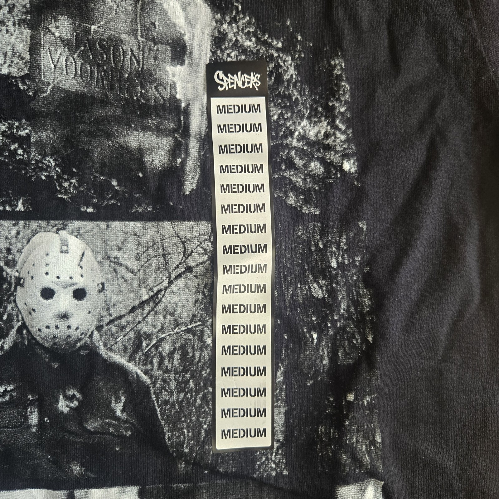 NWT: Friday The 13th Jason Voorhees Horror SPENCERS T-Shirt Black Adult Medium