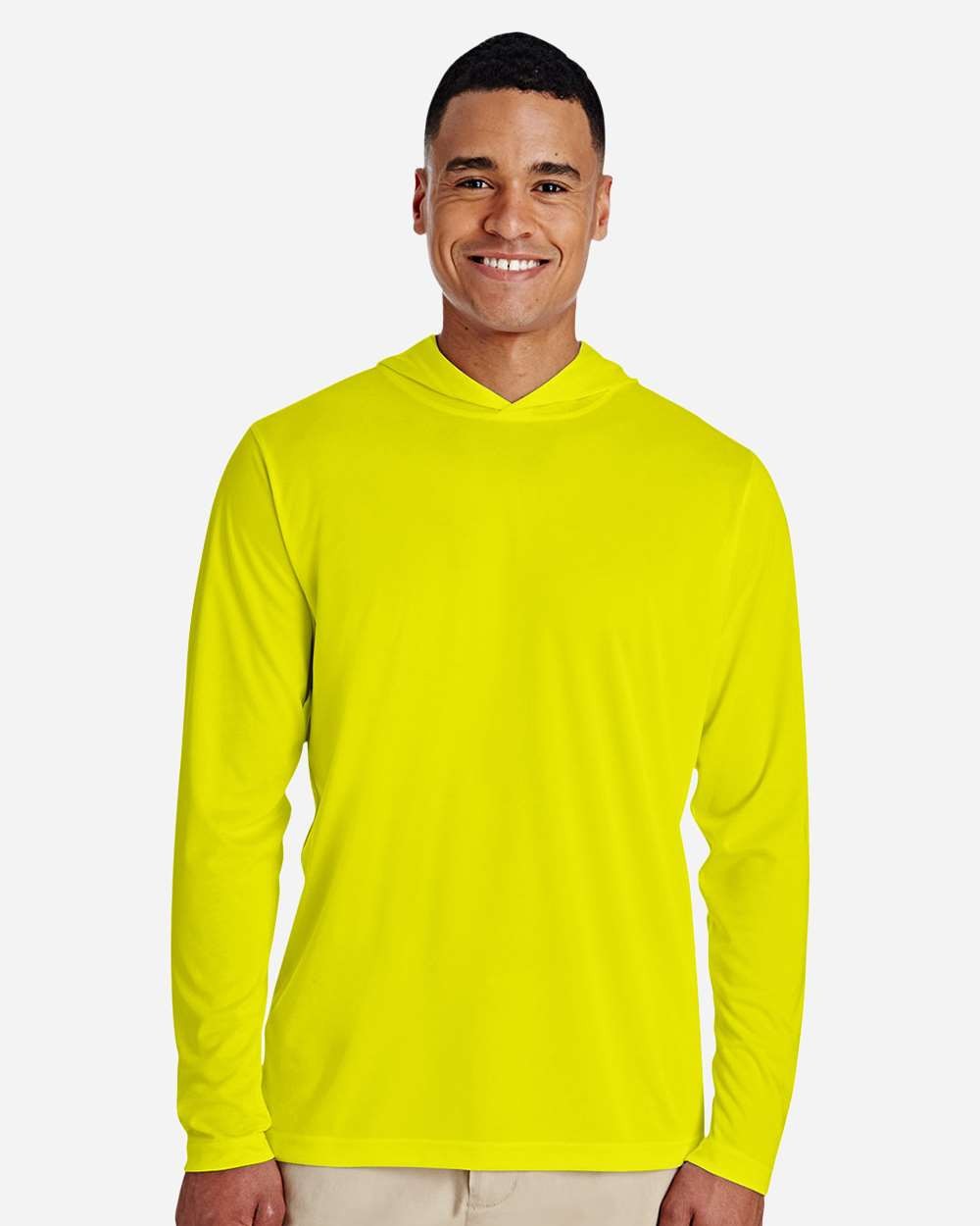 🔥 Team 365 Men Zone Performance Hooded T-Shirt Long Sleeve Up To 4XL TT41