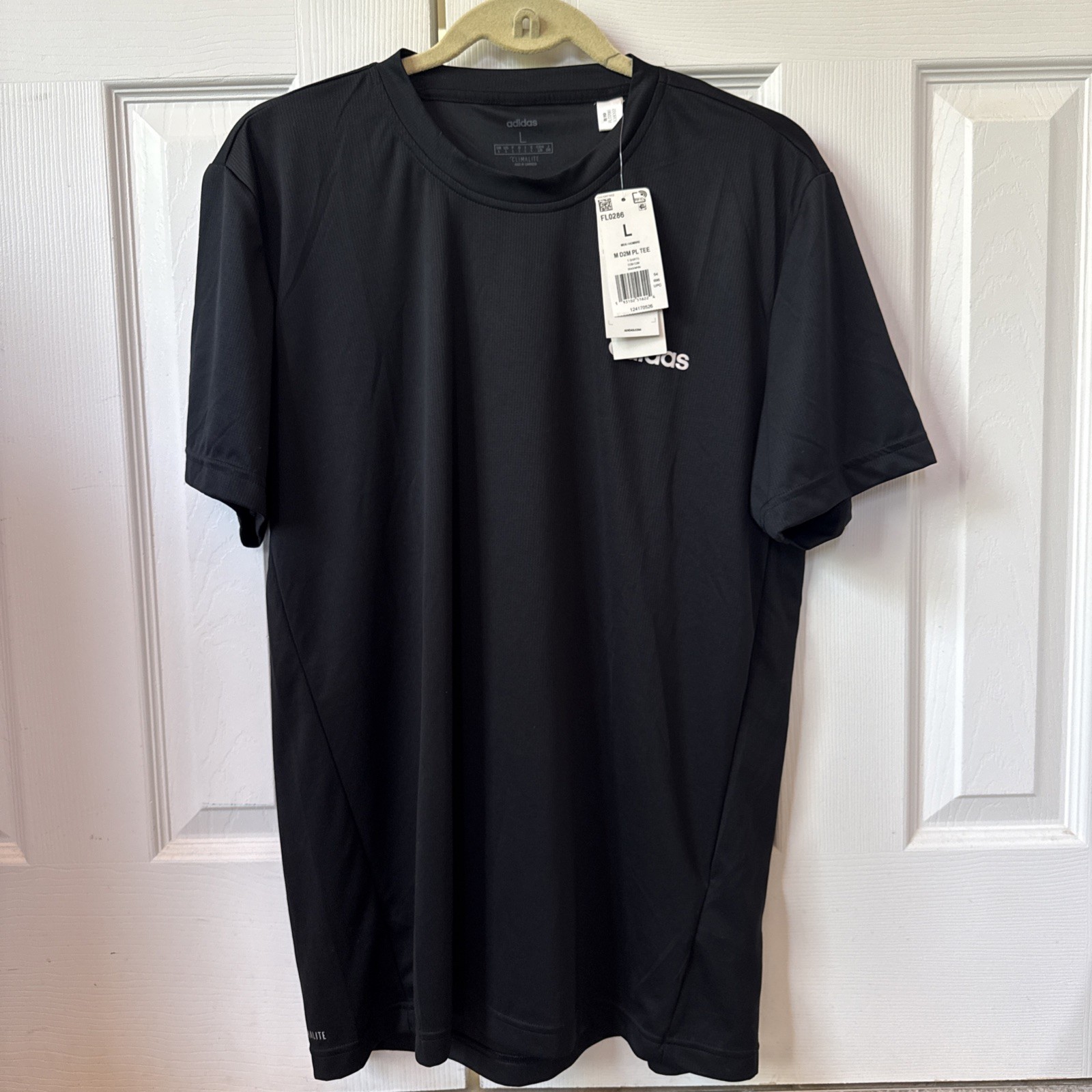 Adidas Climalite Men’s Designed 2 Move Short Sleeve T-Shirt Black FL0286 Size L