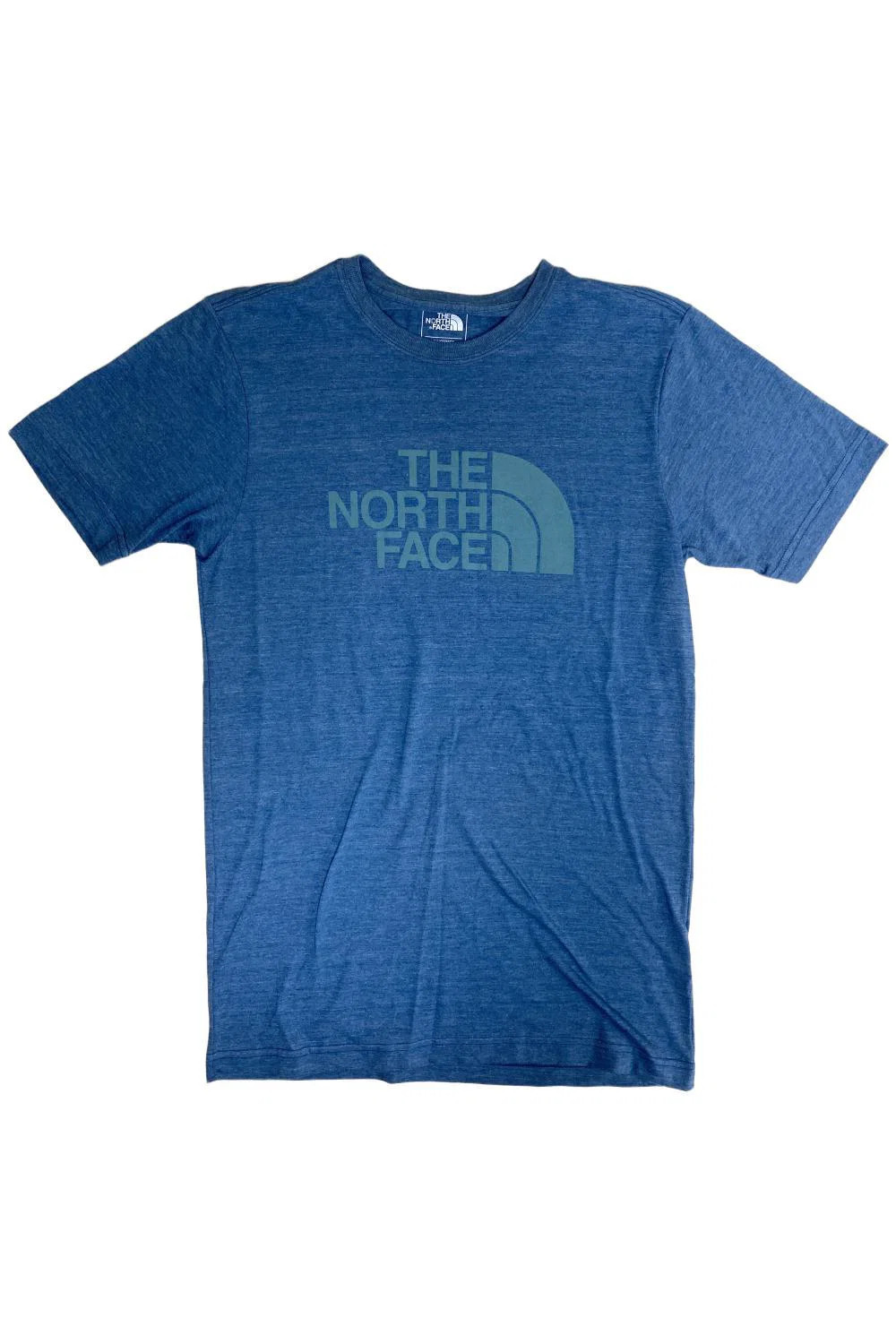 The North Face Men’s Crew T-Shirt Blue Coral Heather/Mineral Blue