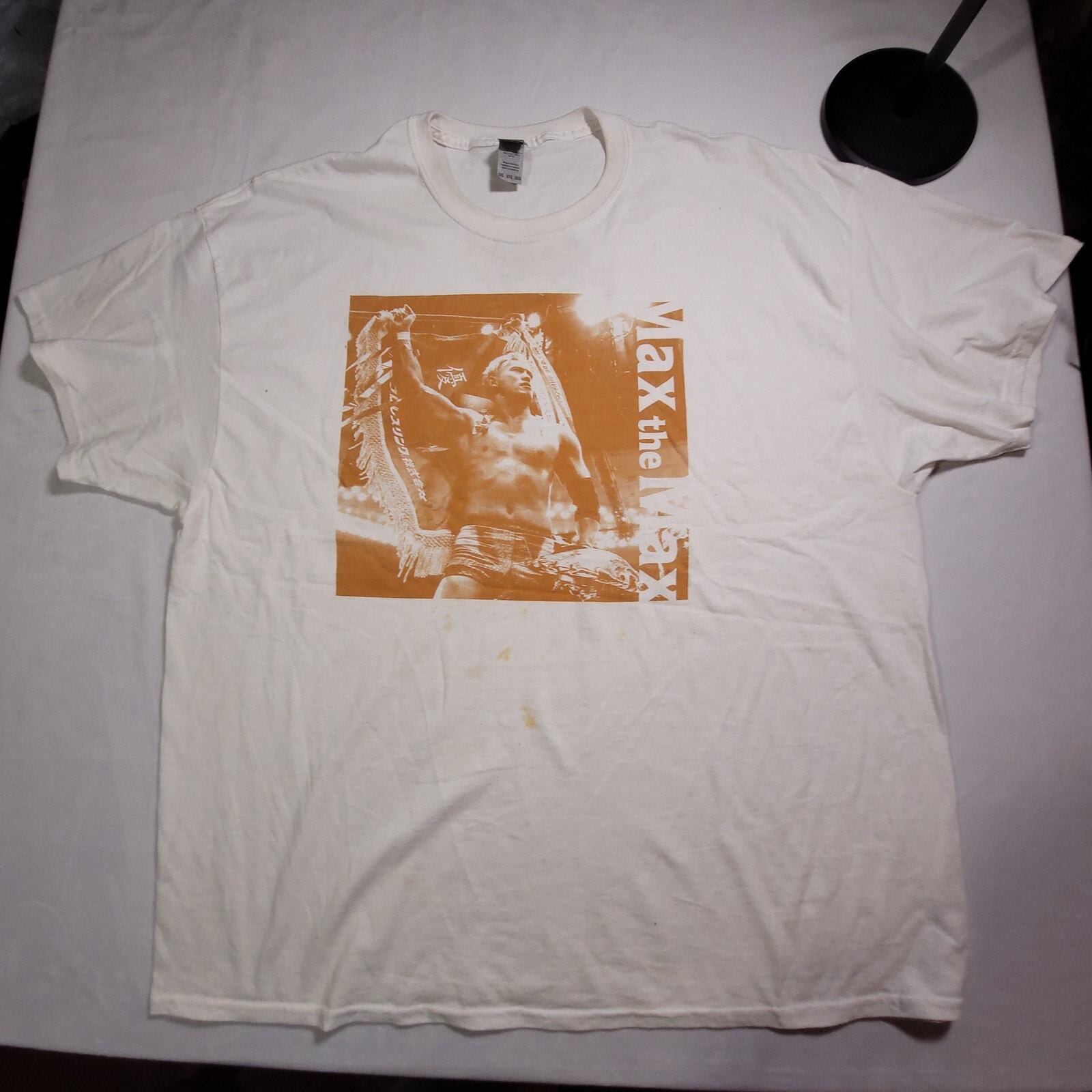Max the Max G1 Climax 31 New Japan Pro Wrestling 3XL White Shirt Gildan