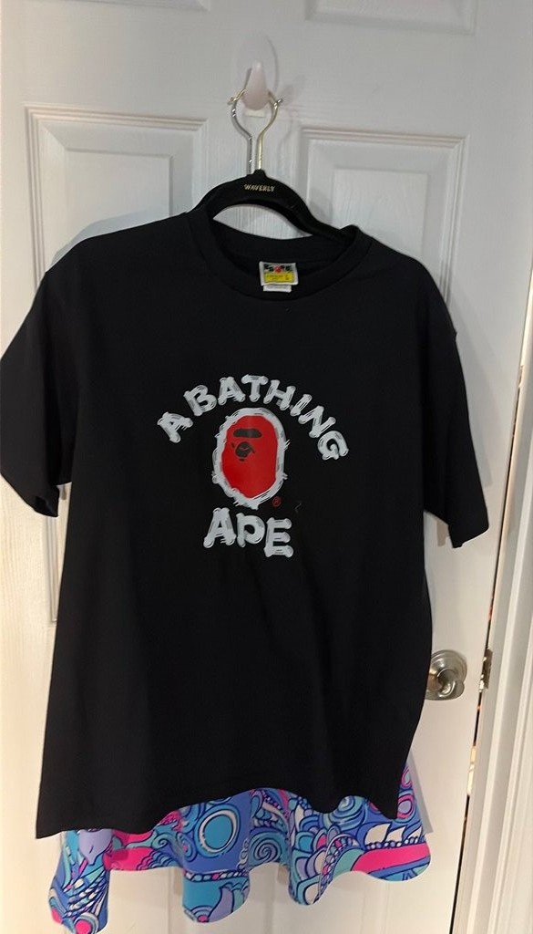 A Bathing Ape Black Graphic T-Shirt