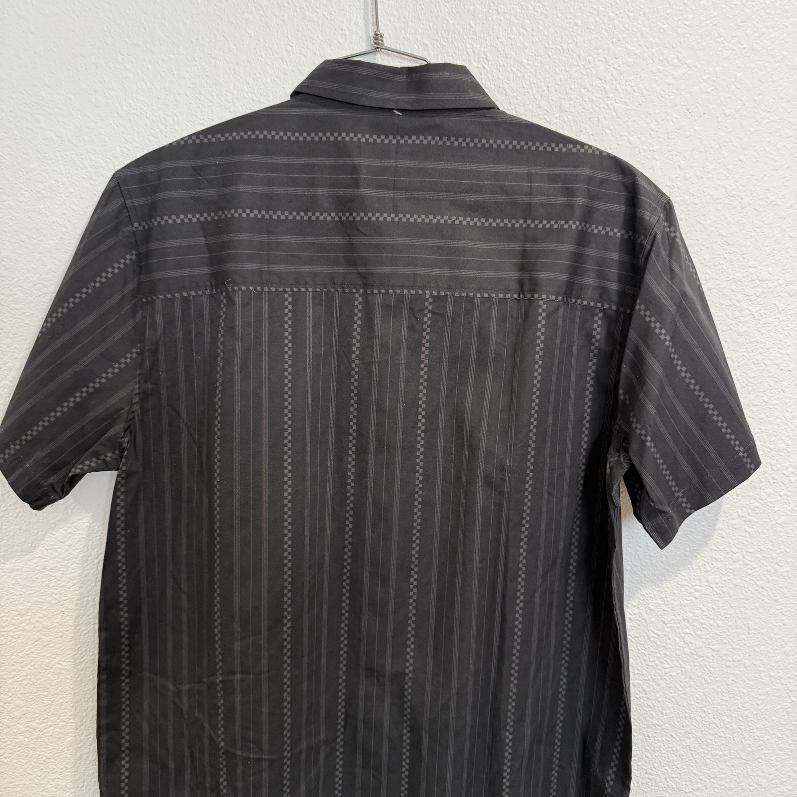 FASTHOUSE MENS LARGE SMS GALLERY SS BUTTON-UP SHIRT VINTAGE BLACK