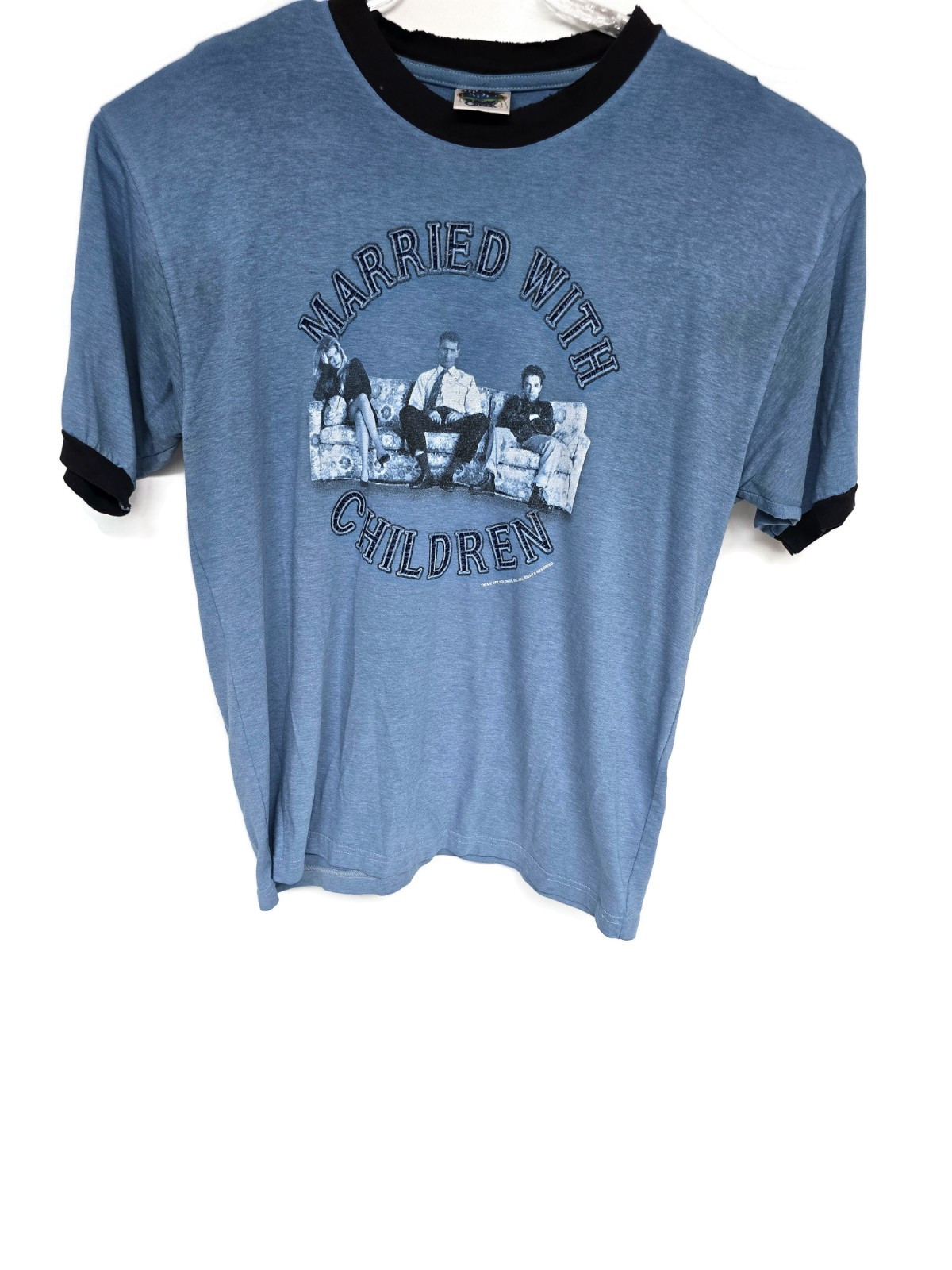 Vintage Thunder Creek Mens Married With Children Al Bundy T Shirt Large Blue