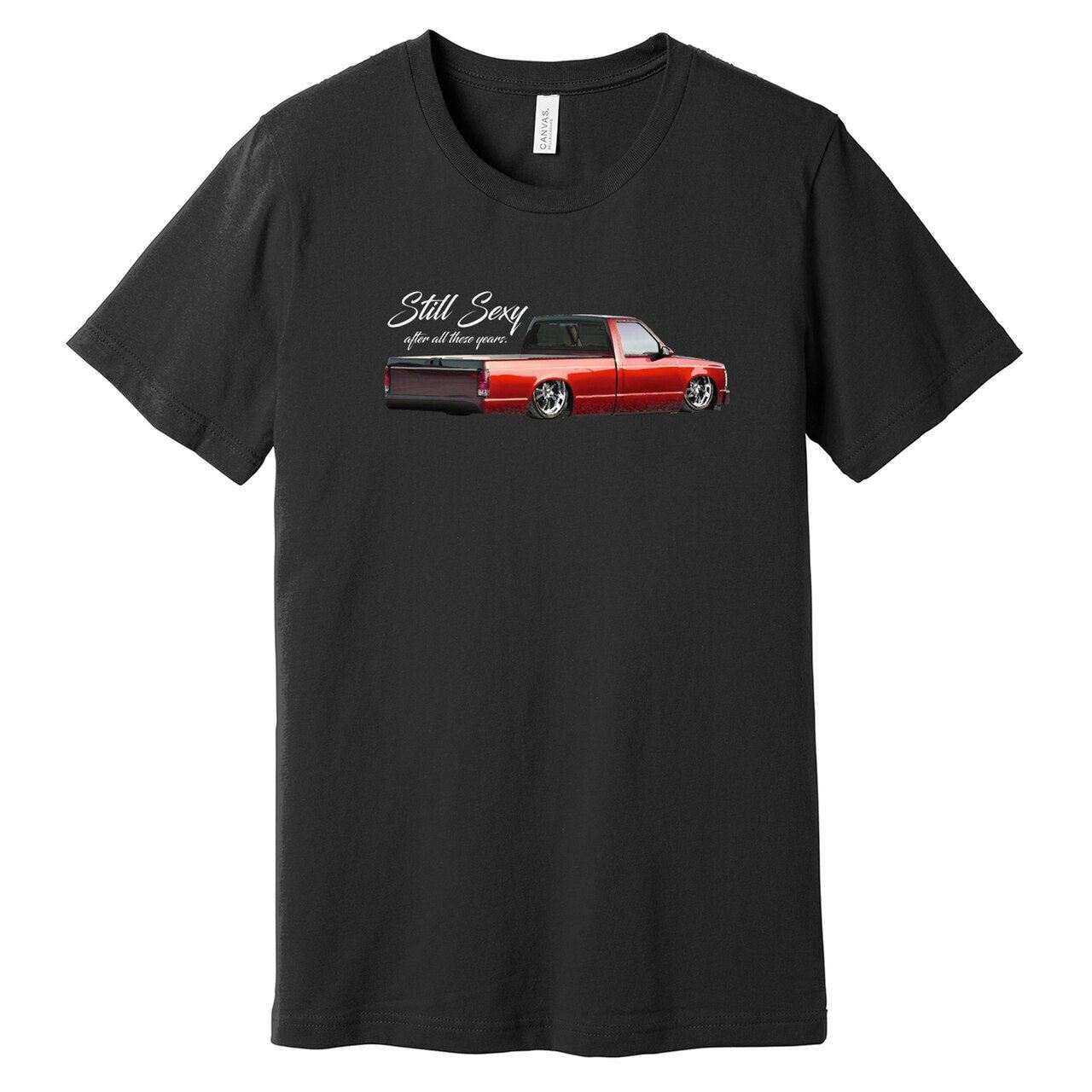 Still Sexy Mini Truck – Old School Chevy S10 – RED – 100% Ringspun Cotton T-Shir