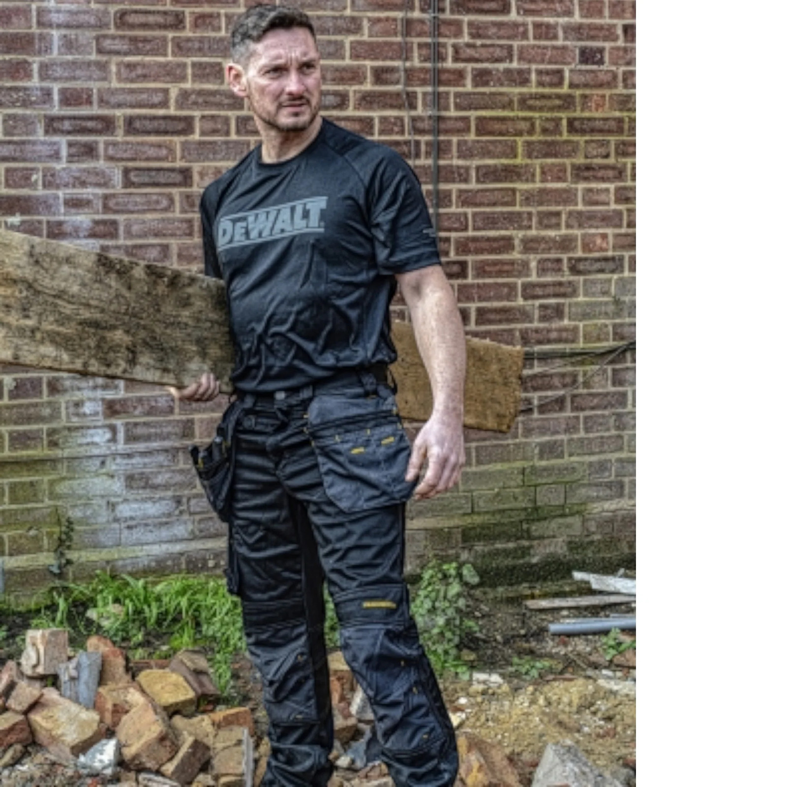 DeWalt Easton Performance T Shirt Mens Breathable Workwear Tee