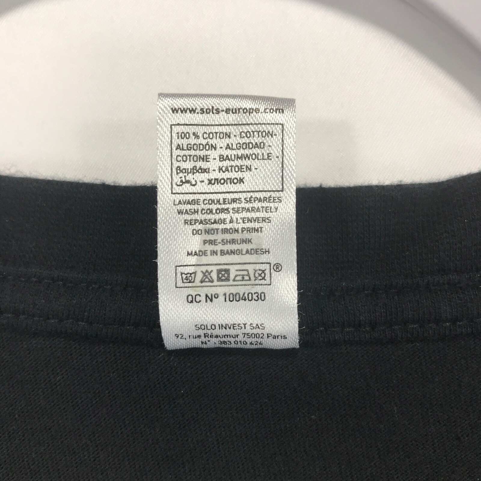 Sols Regent Caution This is Sparta T-Shirt Men’s XL Black Cotton Short Sleeve