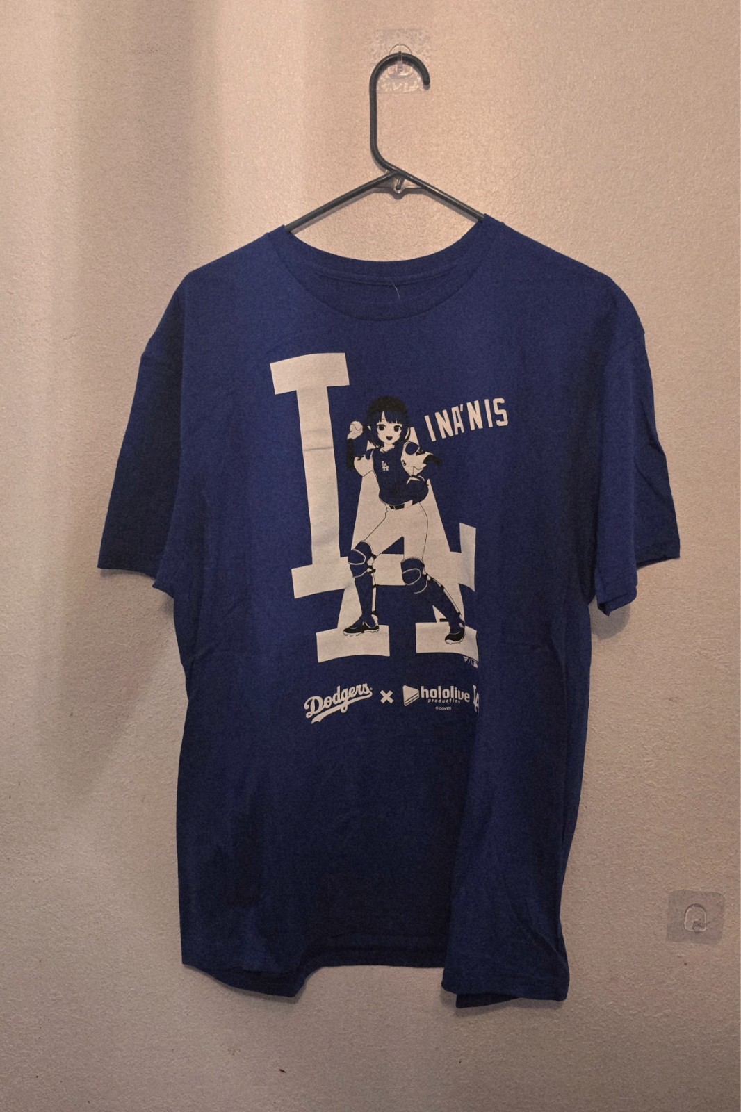LA Dodgers x Hololive Night Large T-Shirt – BIJOU, INA’NIS, IRyS
