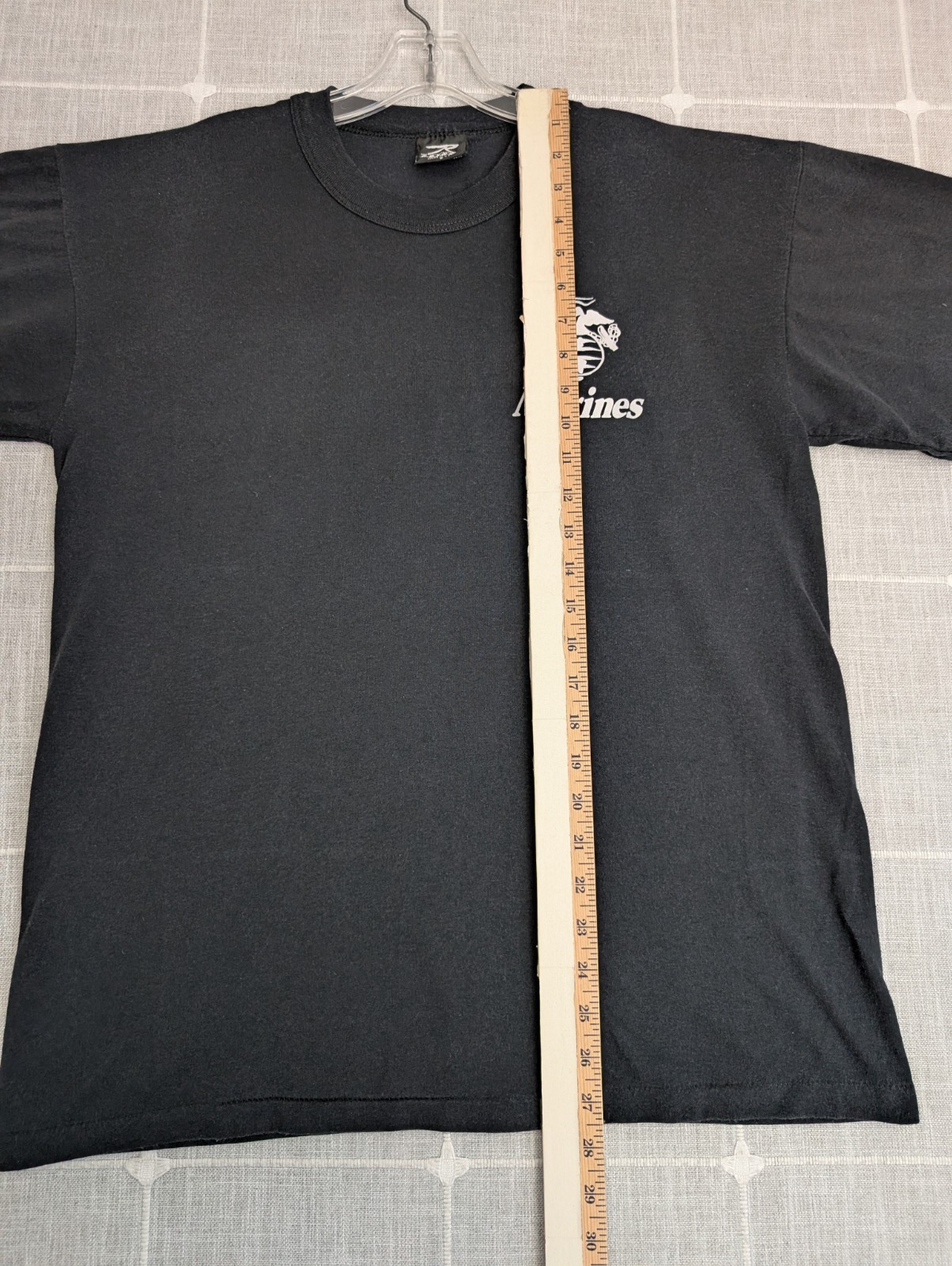 Vintage Marines Shirt Mens Medium Black Pain is Weakness Leaving The Body Rothco