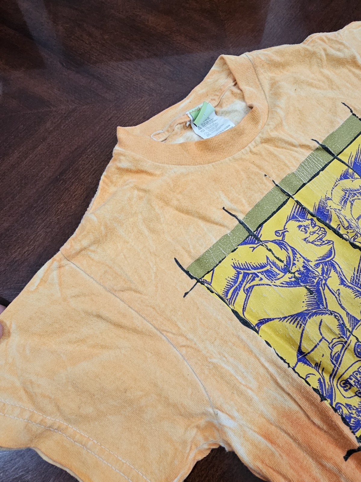 2001 Vintage Ogre Style Shrek Skateboard T Shirt Size Medium Used As-Is See Pics