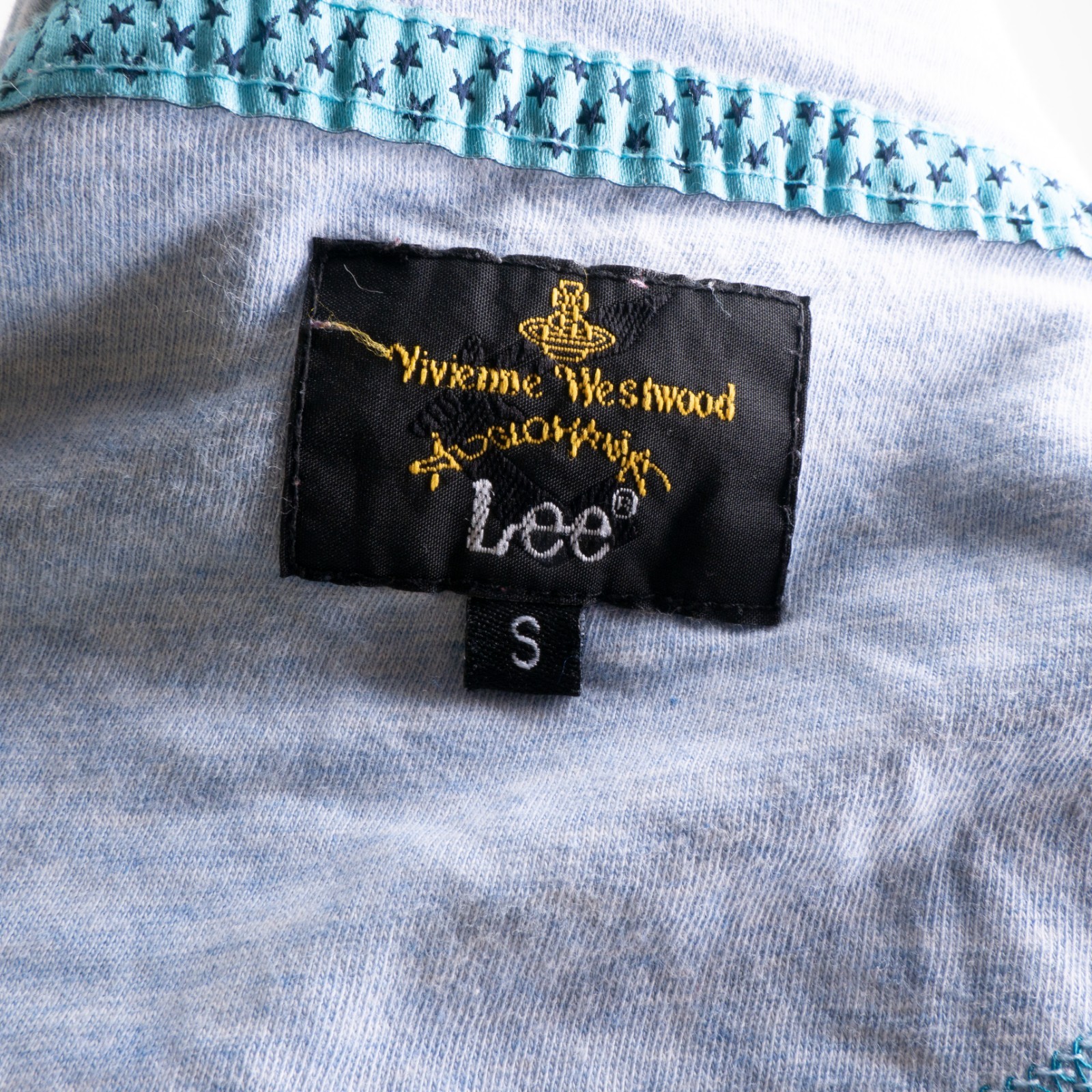 VIVIENNE WESTWOOD ANGLOMANIA x LEE Short Sleeve Crew Neck Big Logo BlueT-Shit S