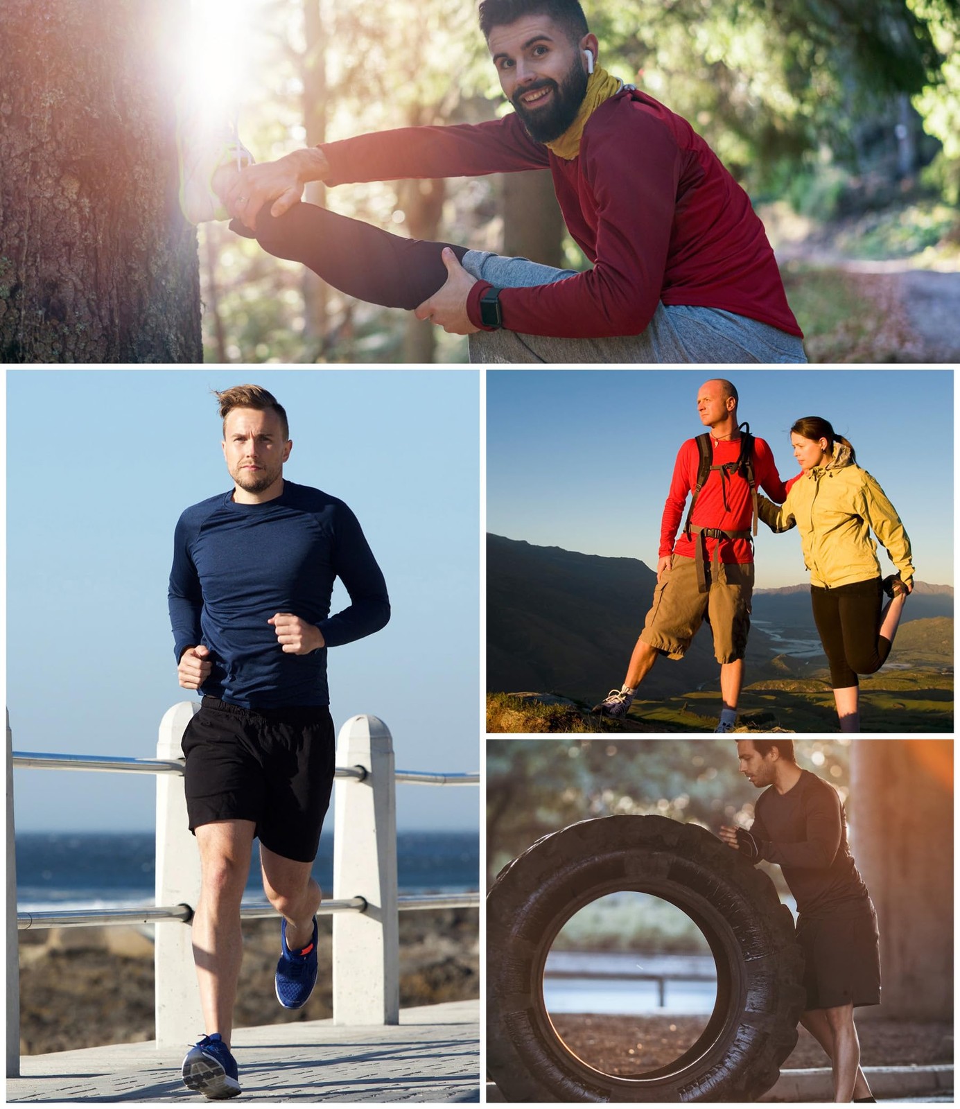 7 Pack Men Dry Fit Workout Long Sleeve Athletic Gym UPF SPF UV Sun Protection…