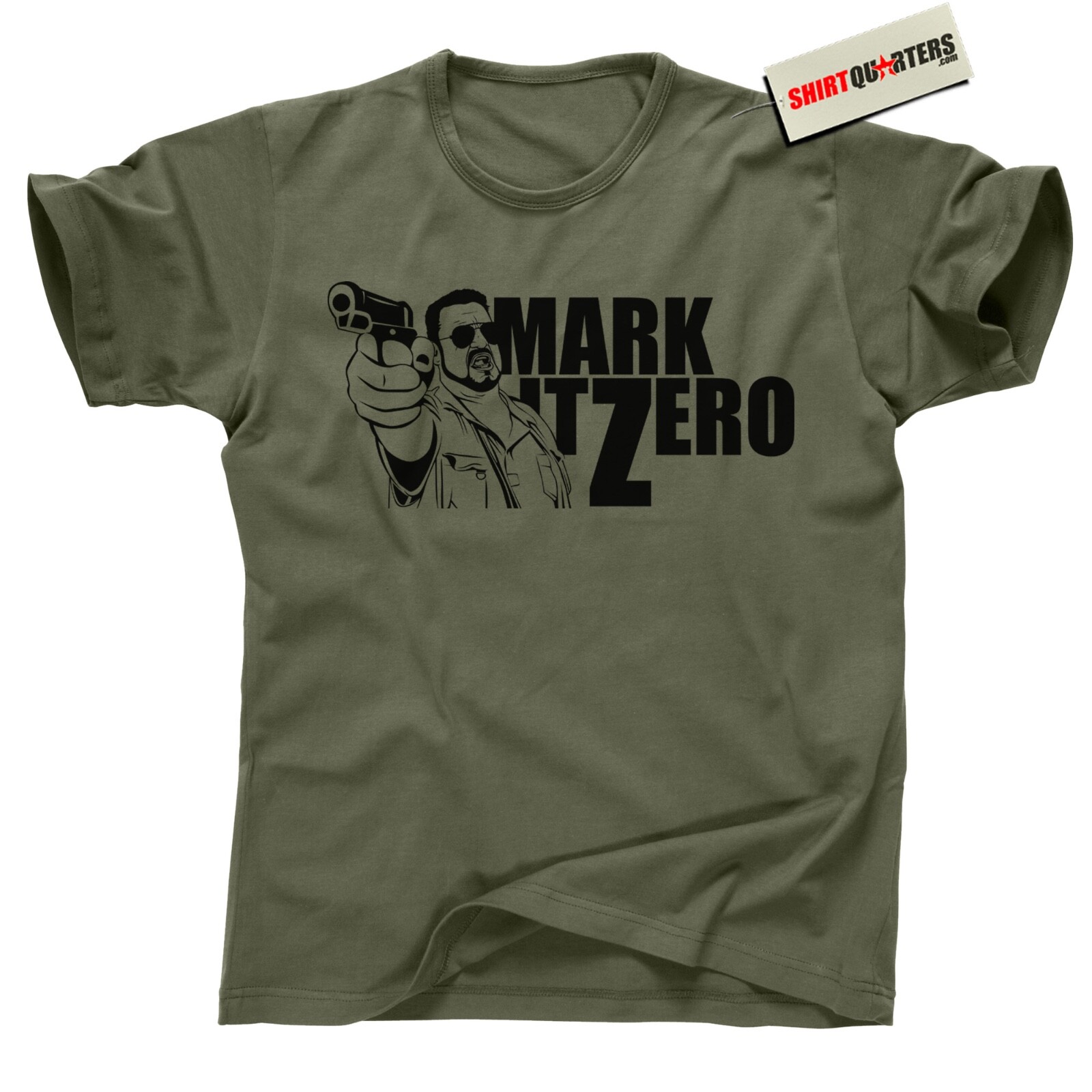 Mark It Zero T Shirt – Funny Bowling Quote Walter Sobchak 90s Cult Comedy FanTee