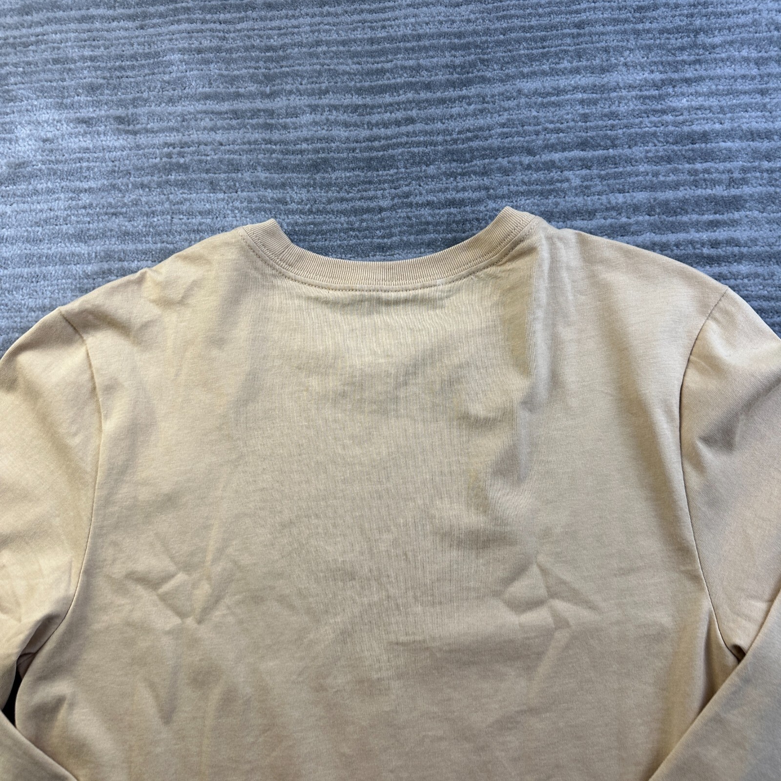 NEW Jordan Shirt Mens Small Beige Tan Long Sleeve Graphic Sneakerhead Jumpman