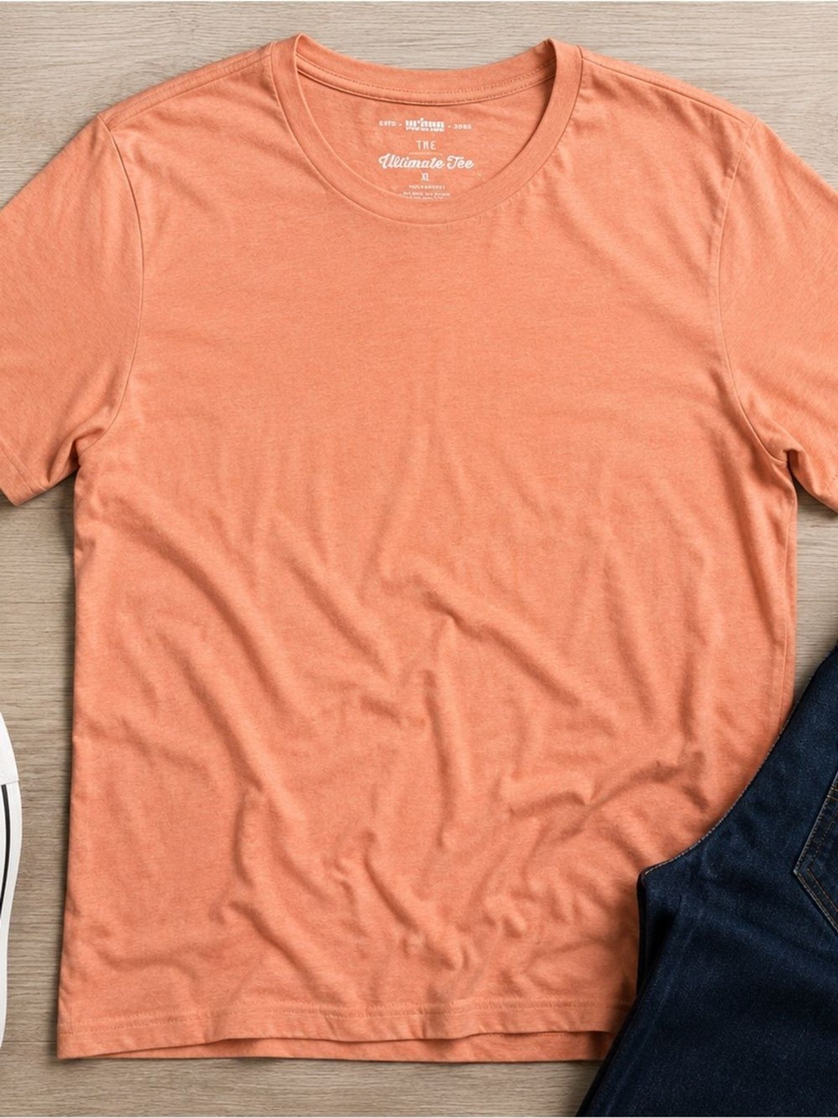 The Ultimate Tee – Peach Crewneck T-Shirt