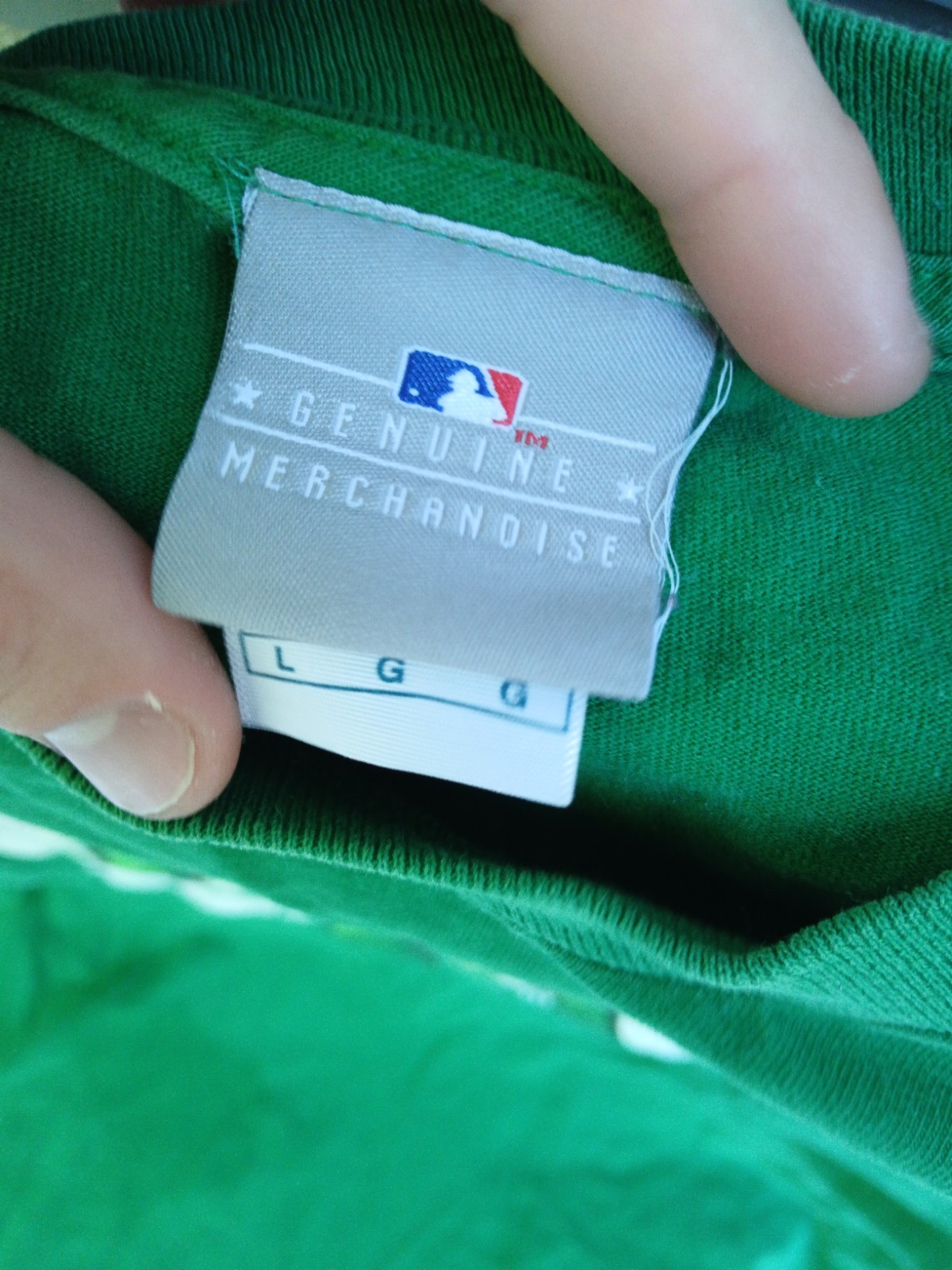 Genuine Merchandise MLB New York Yankees Green Cotton Crew Tee Regular Fit L