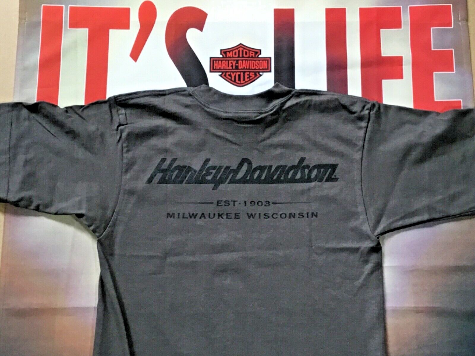 Vintage 1995 Harley Davidson American Tradition Gray Shirt Men’s Small