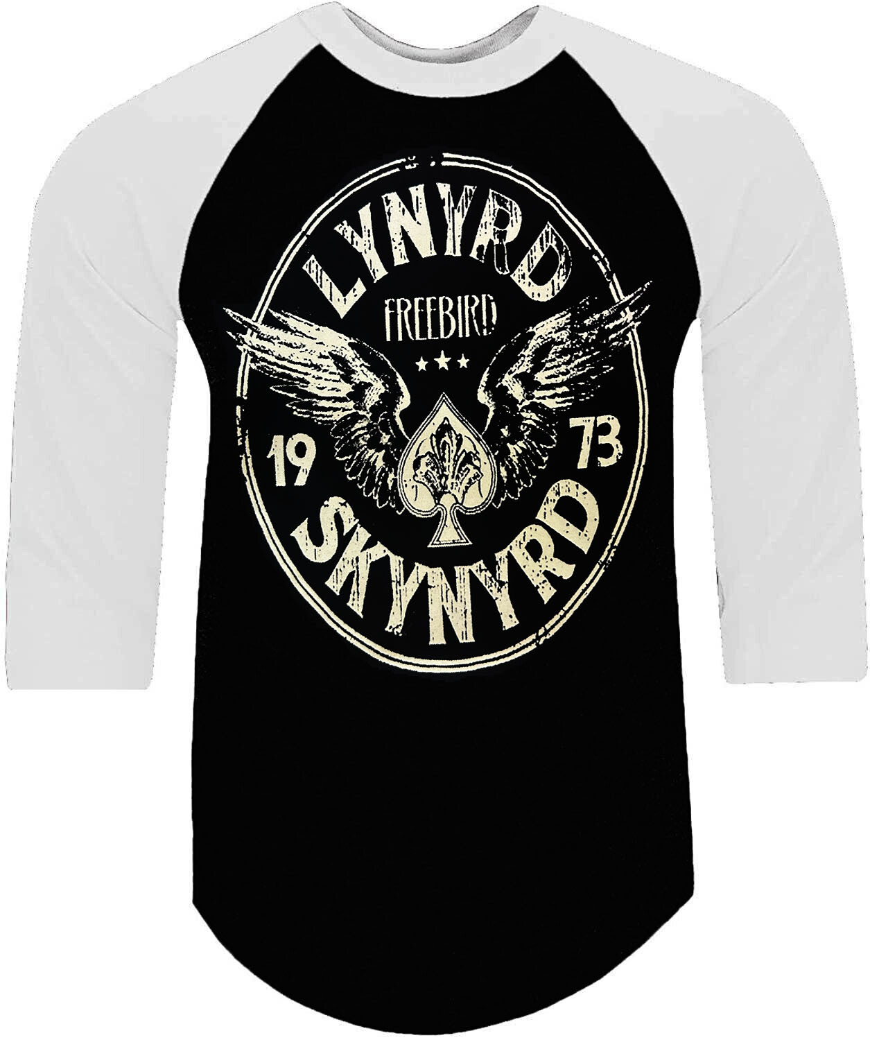 LYNYRD SKYNYRD CIRCLE PUNK ROCK SHIRT RAGLAN 3/4 SLEEVE (Multiple Variations)