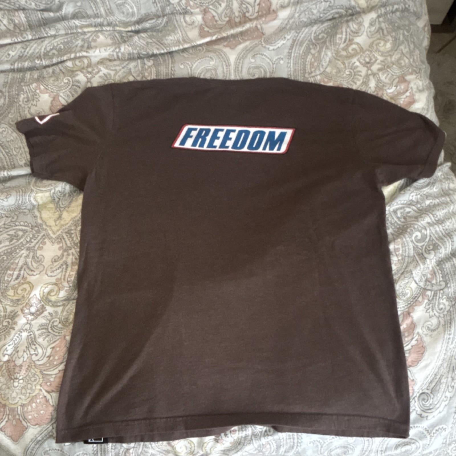DEFCON XL Brown Graphic Print Motivational T-Shirt Crew Neck Short Sleeve
